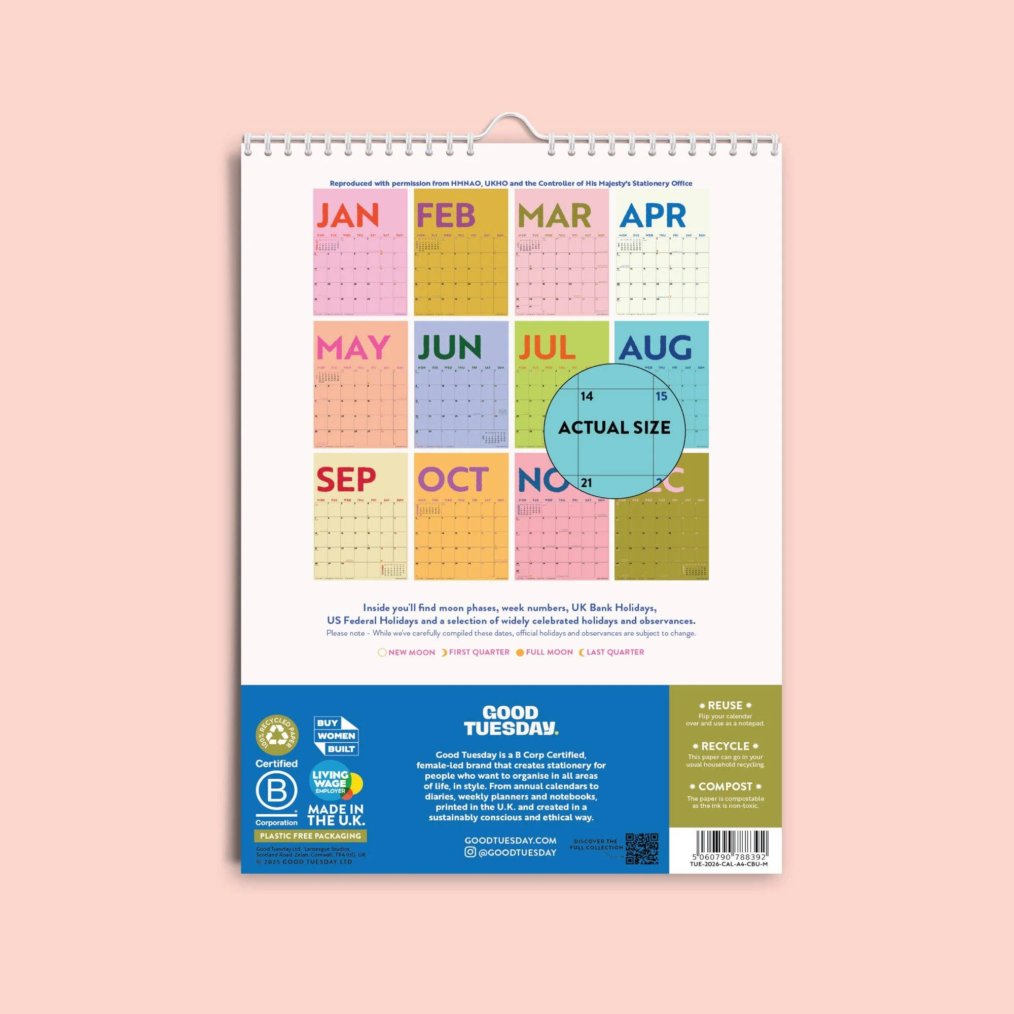 2026 Calendar | Colourburst | A4 - Image 3