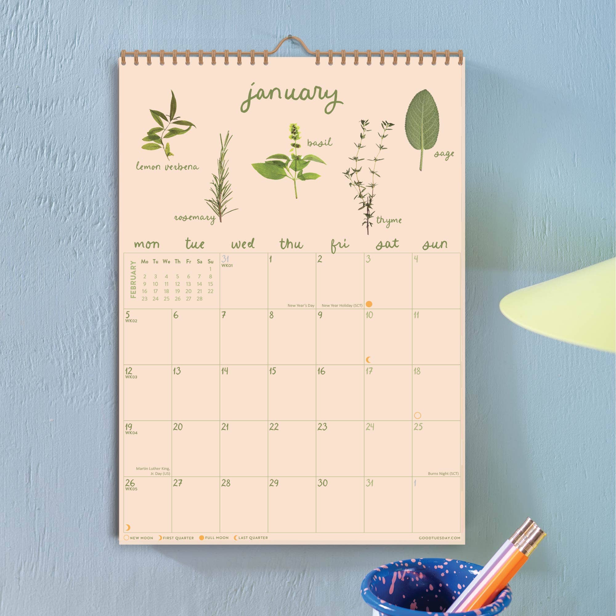 2026 Calendar | Garden Botanicals A4 - Image 2