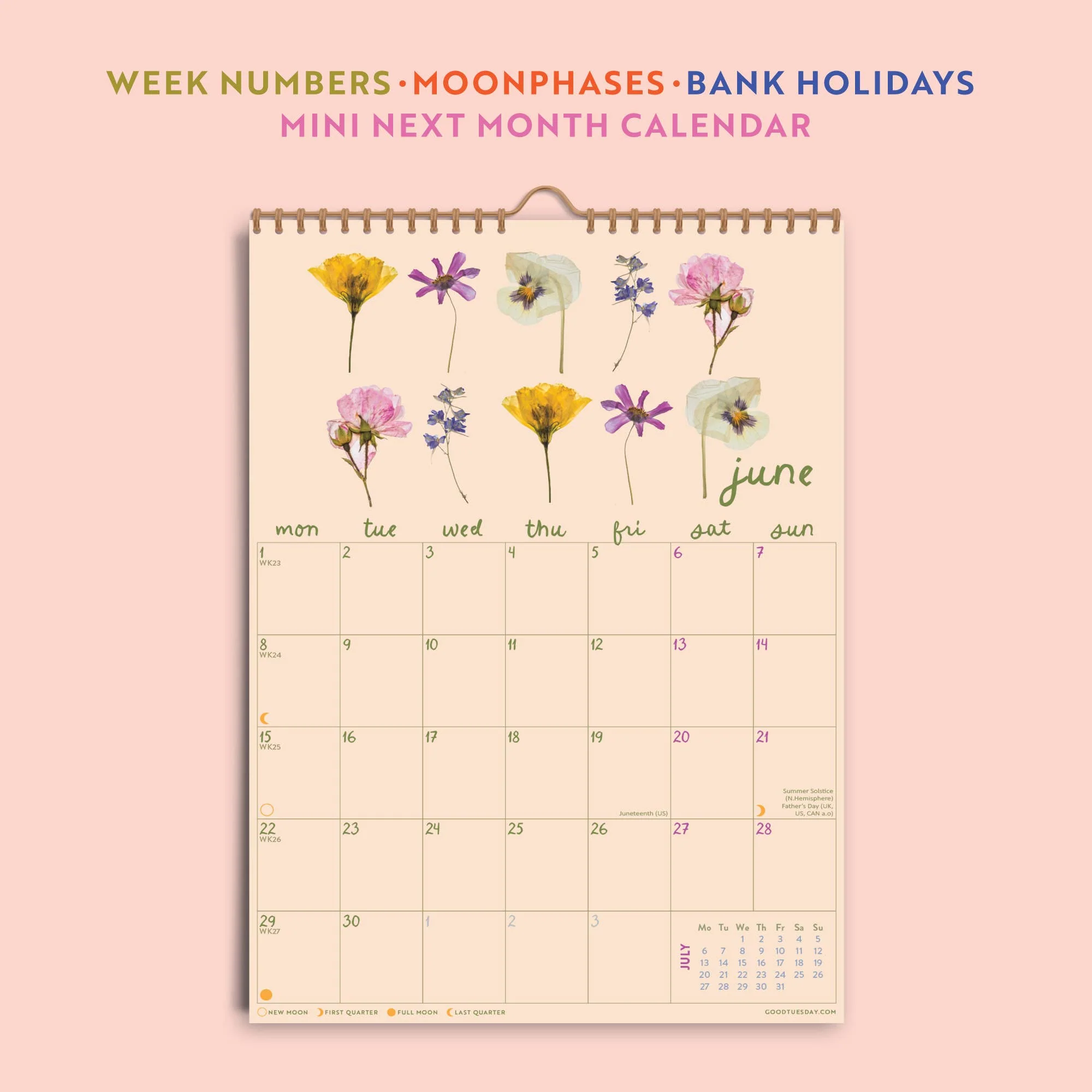 2026 Calendar | Garden Botanicals A4 - Image 5
