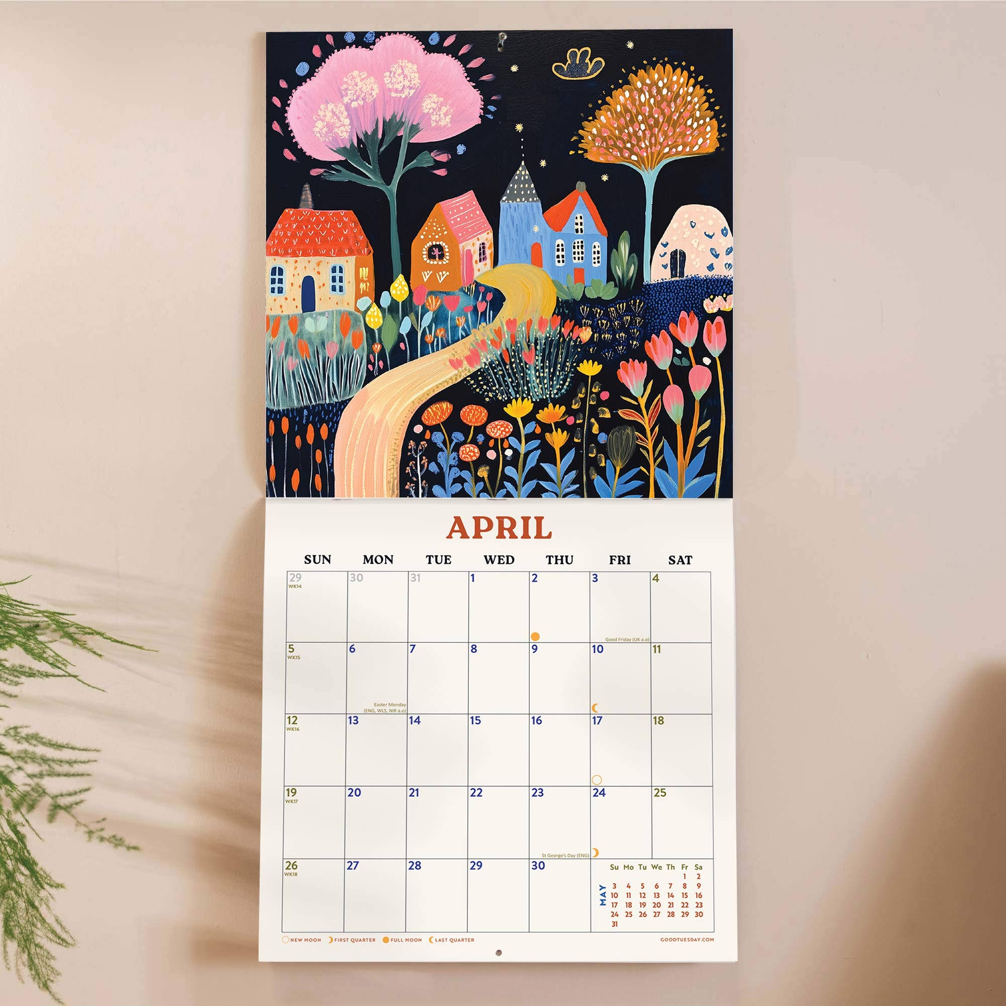 2026 Wall Calendar | Folk Art Plantscapes - Image 3
