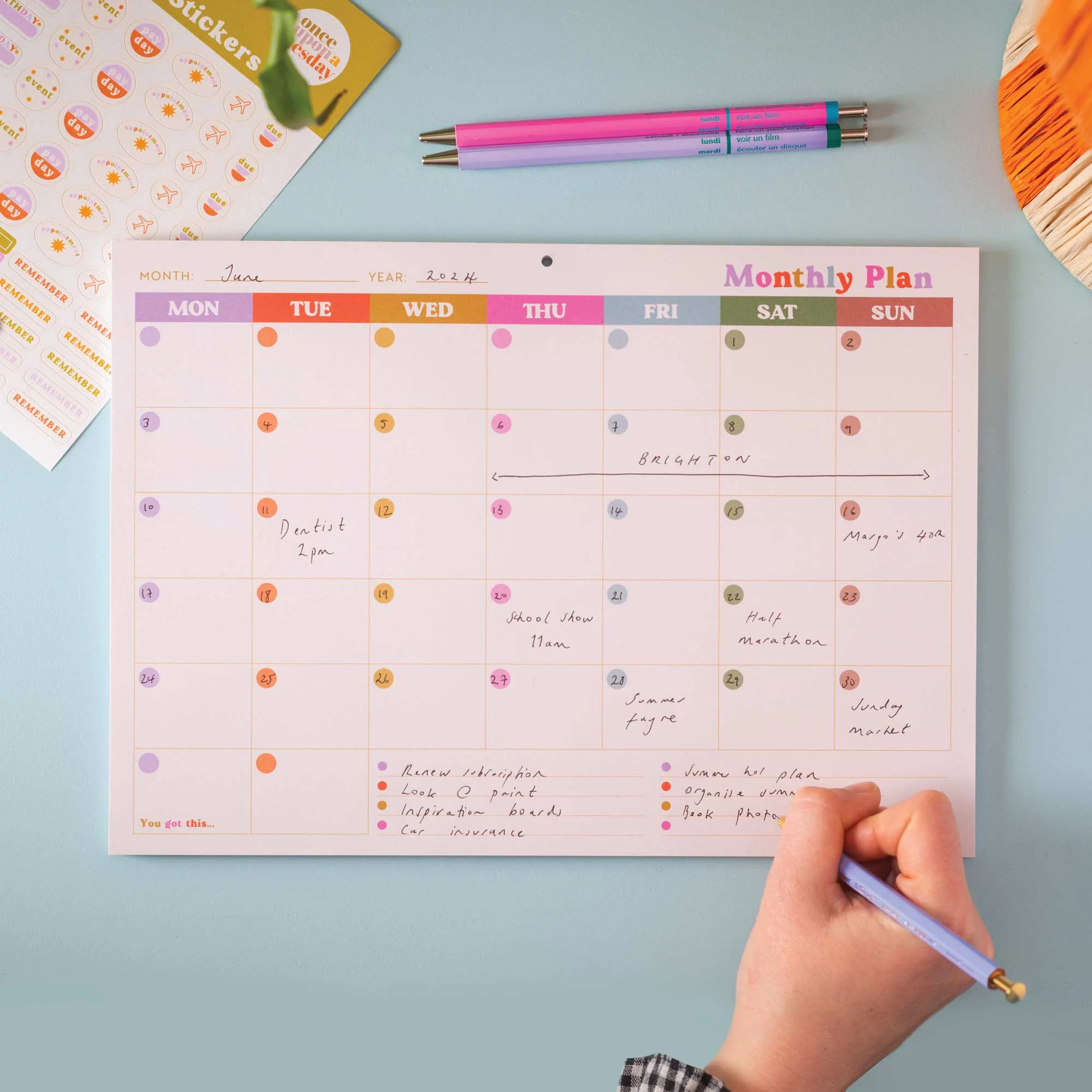 A4 Monthly Planner Pad | You Got This - Image 3