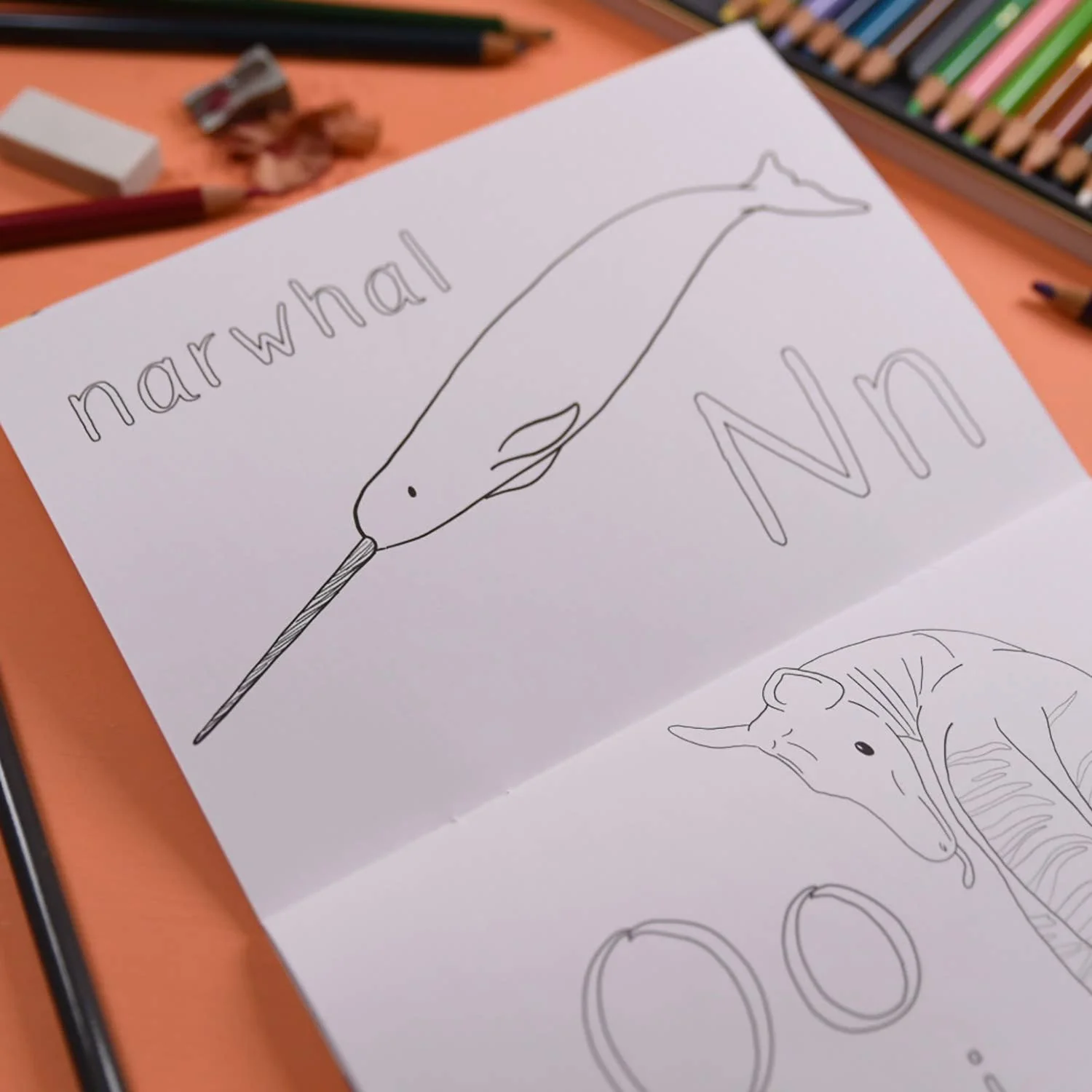 Alphabet of Amazing Animals Colouring Book - Image 3