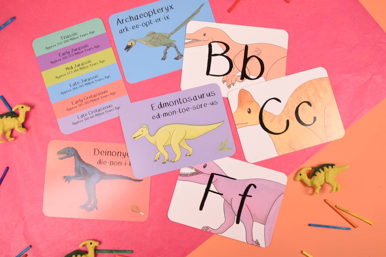 Alphabet of Amazing Dinosaurs Flash Cards - Image 3