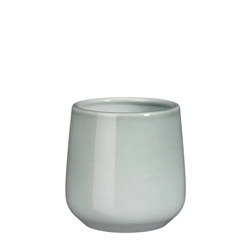 Amber Glazed Tapered Pot