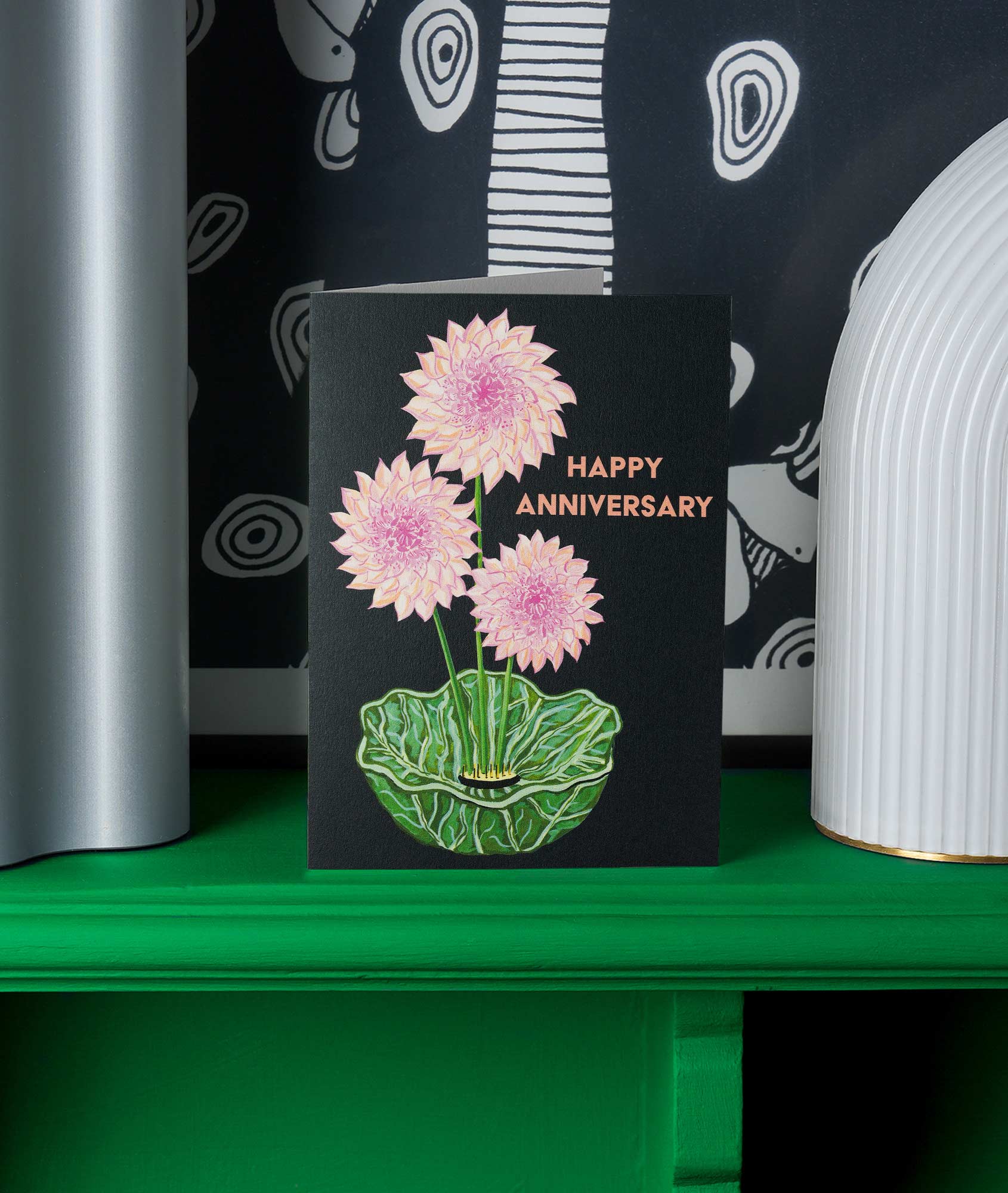 Anniversary Dahlia Greetings Card - Image 2