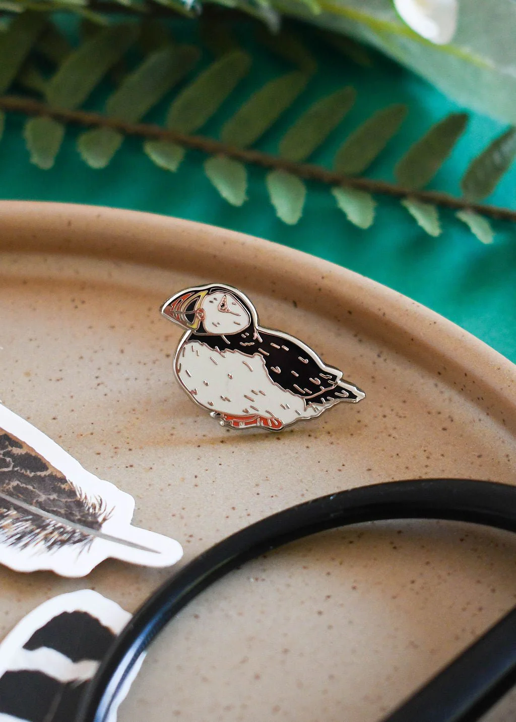 Atlantic Puffin Enamel Pin – Designed by Ferne Creative - Image 2