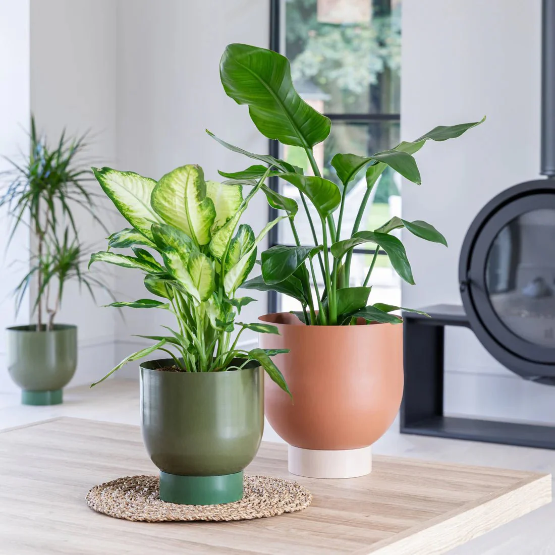 Austin Dual Colour Metal Planters