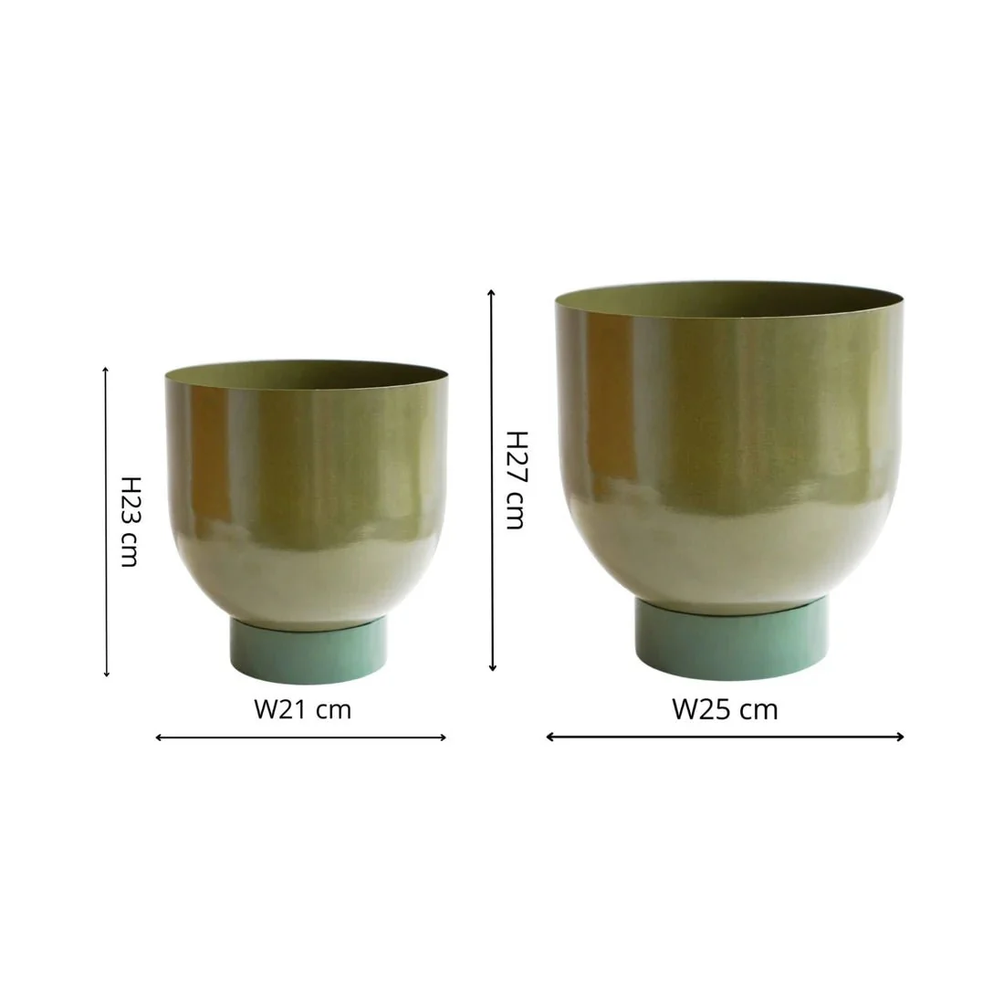 Austin Dual Colour Metal Planters - Image 5