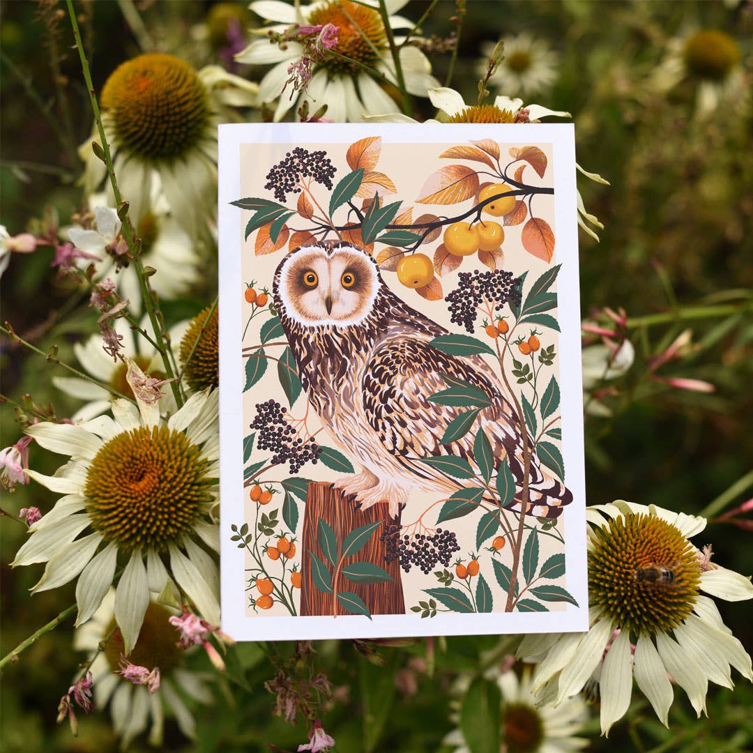 Autumn Owl | Everyday greetings card | Autumn, nature - Image 3