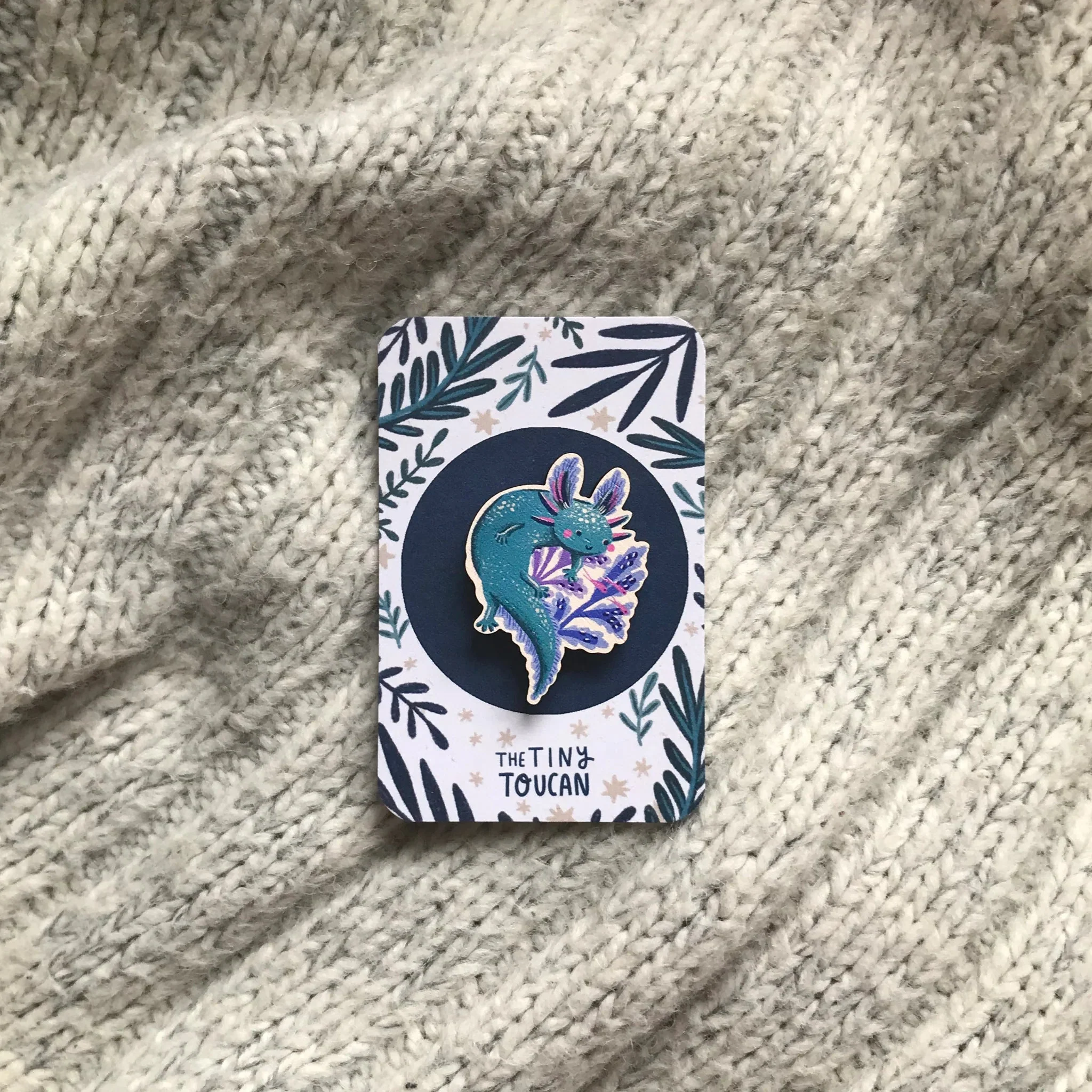 Axolotl Wooden Pin - Image 3