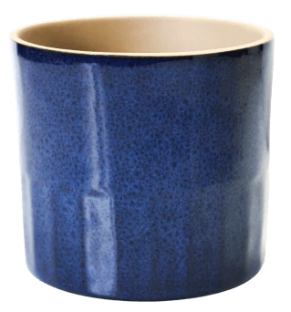 Azure Linear Gloss Blue Planter