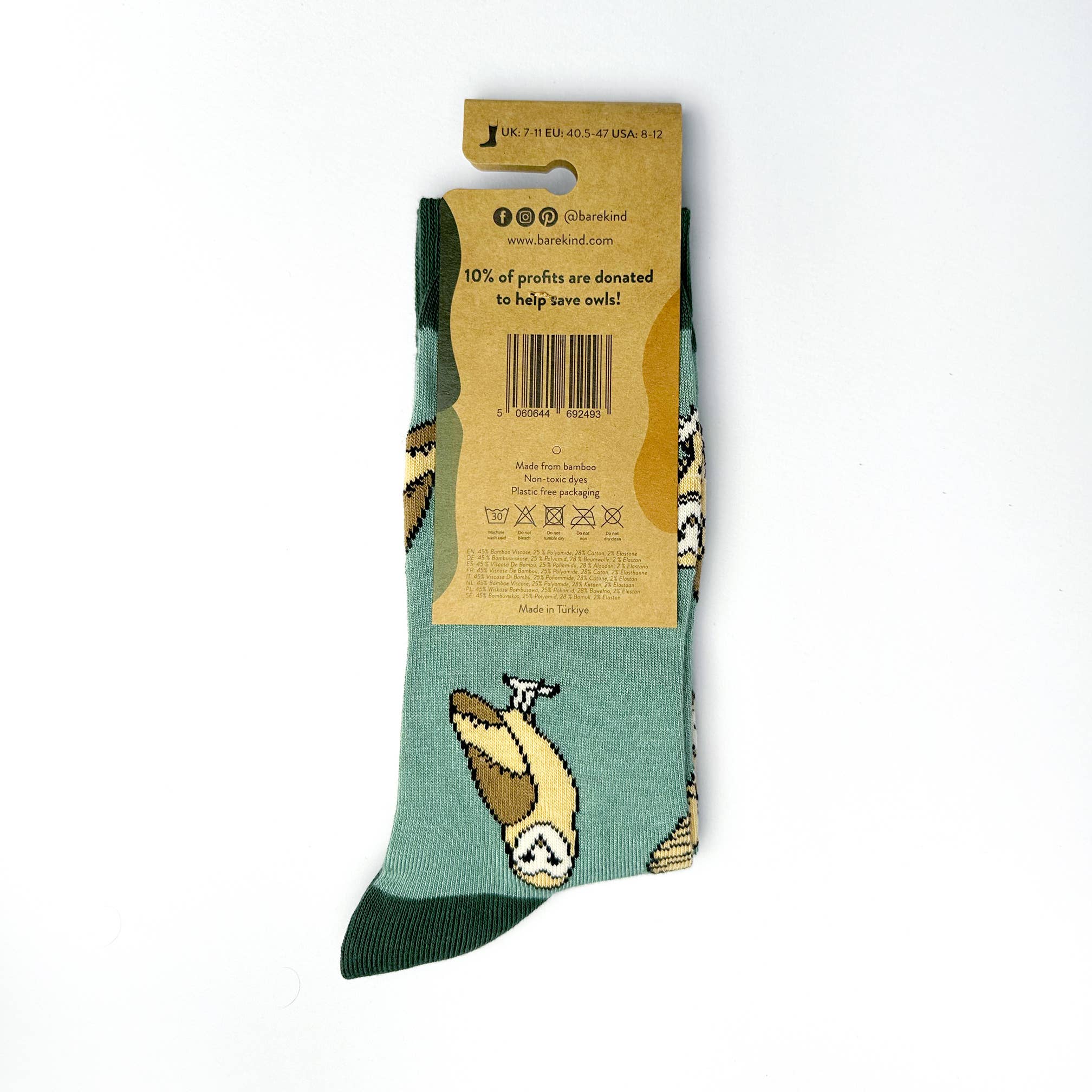Barn Owl Bamboo Socks - Image 3