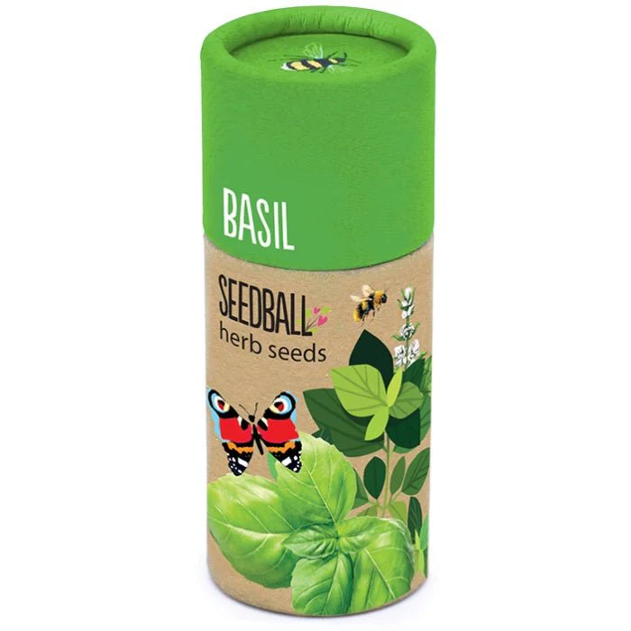 Basil Herb Garden Seedball Tubes