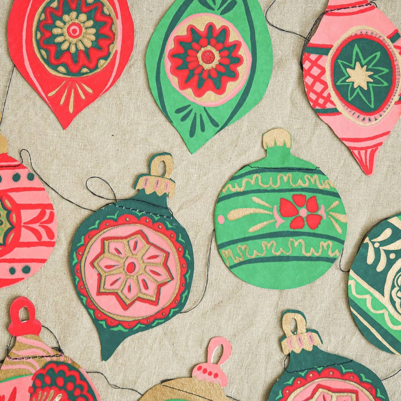 Baubles Sewn Garland - Image 2