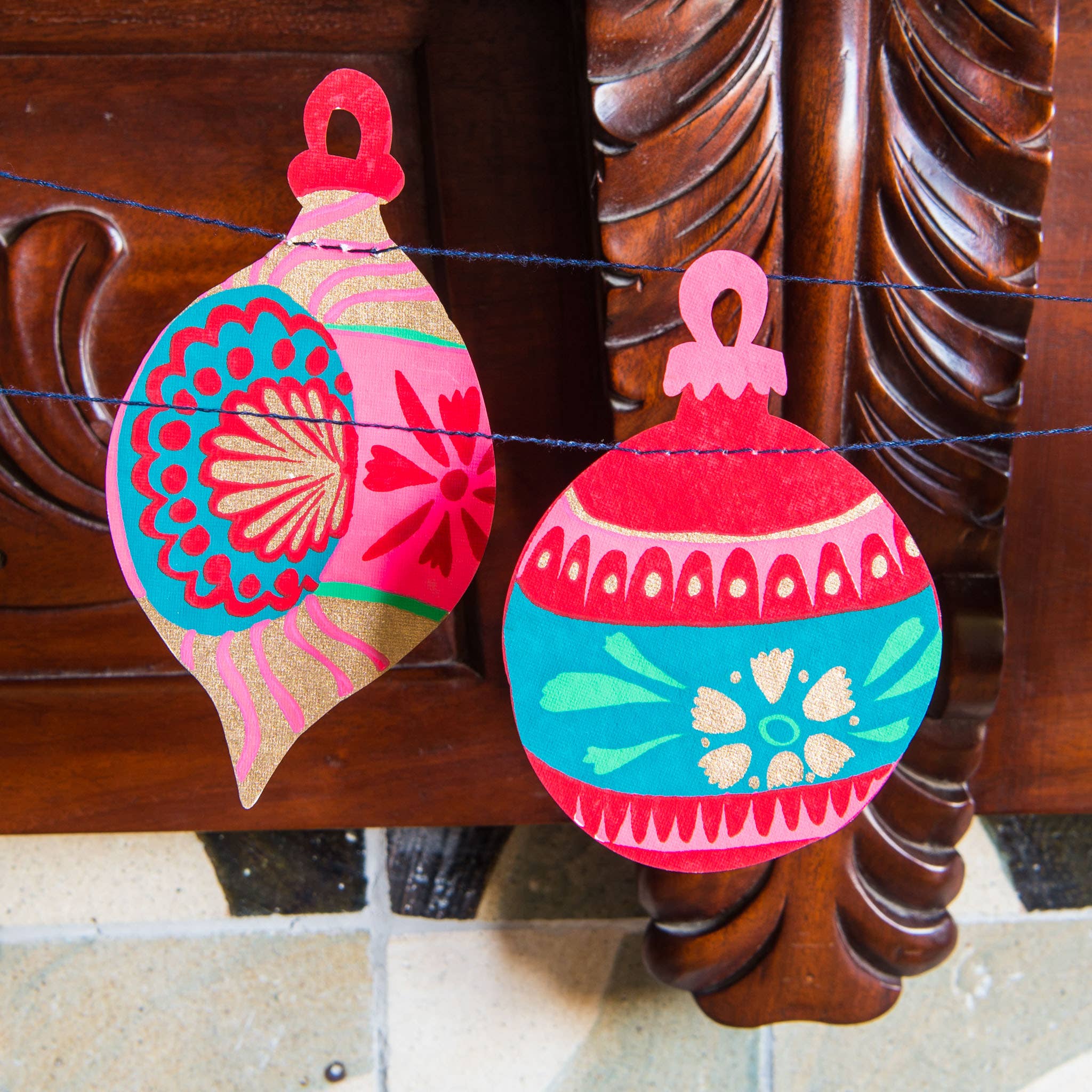 Baubles Sewn Garland - Image 7