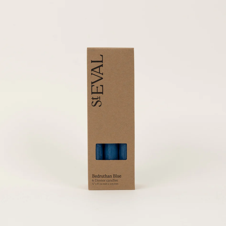 Bedruthan Blue - St Eval Church Dinner Candle - Image 4