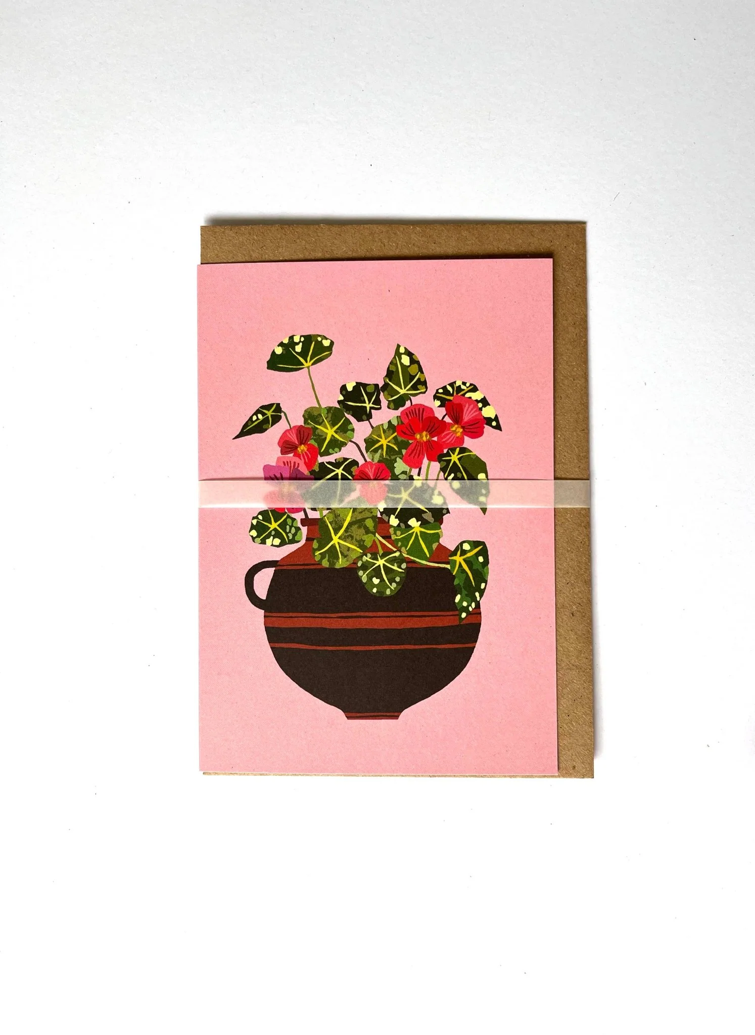Begonia Greetings Card - Image 3