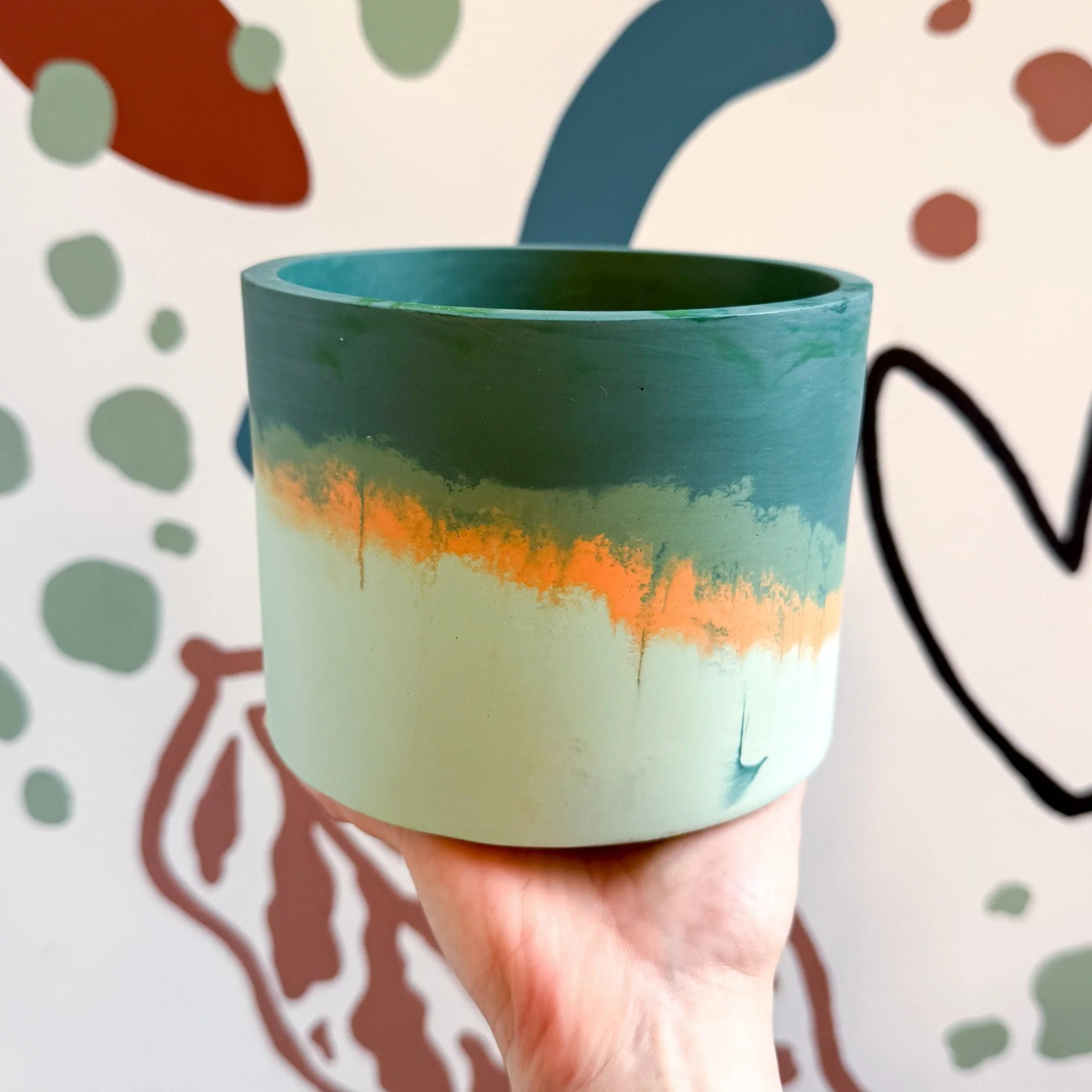 Amazon Green Jesmonite Pot [Beneath the Canopy RHS Collab]