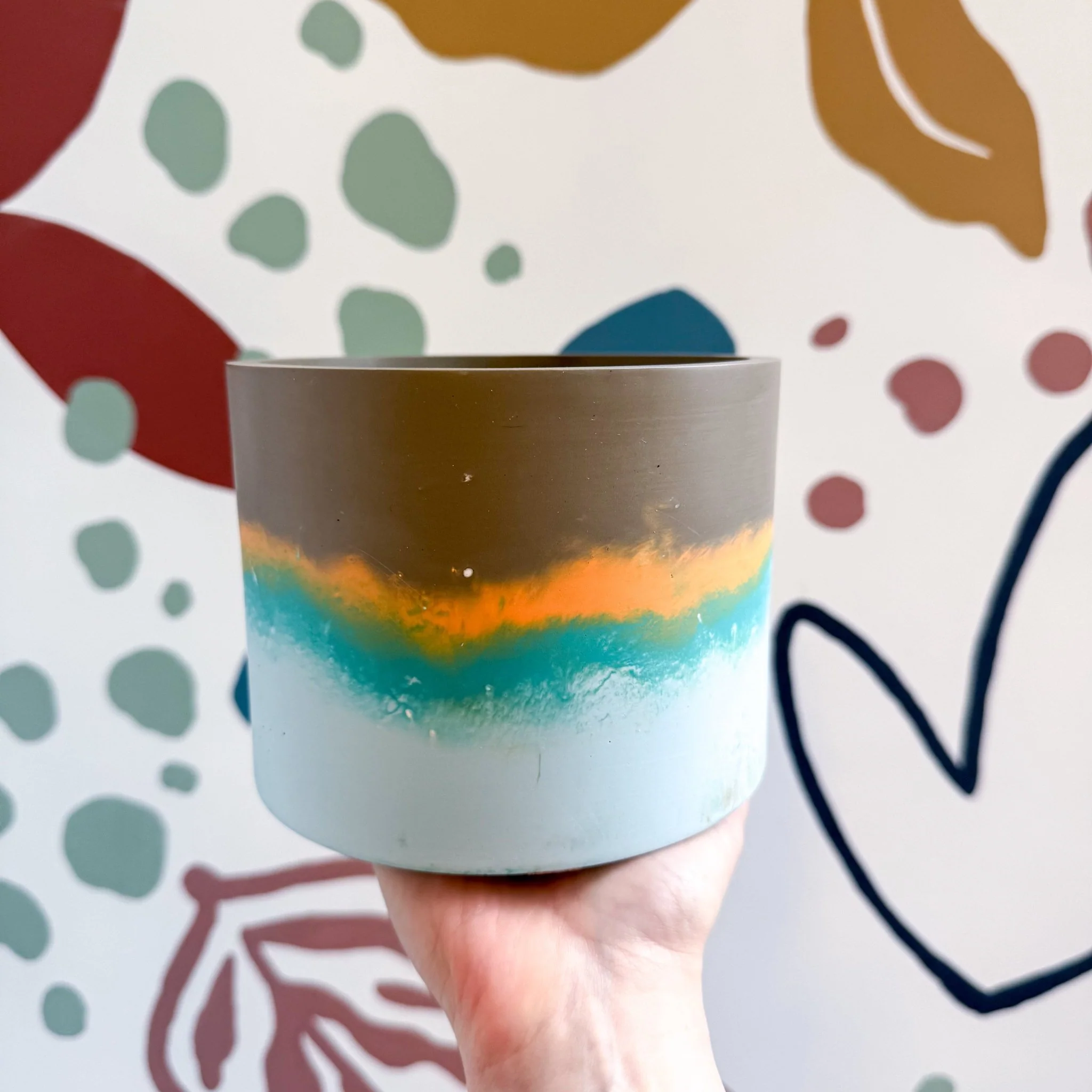 Cocoa Brown Jesmonite Pot [Beneath the Canopy RHS Collab] - Image 3