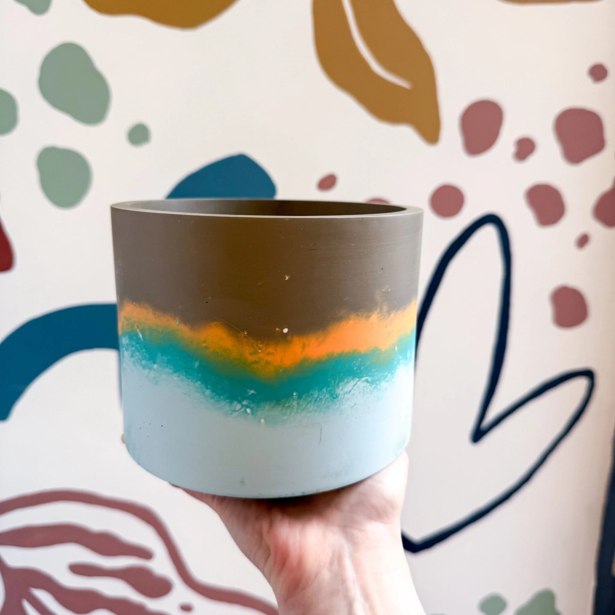 Cocoa Brown Jesmonite Pot [Beneath the Canopy RHS Collab] - Image 5