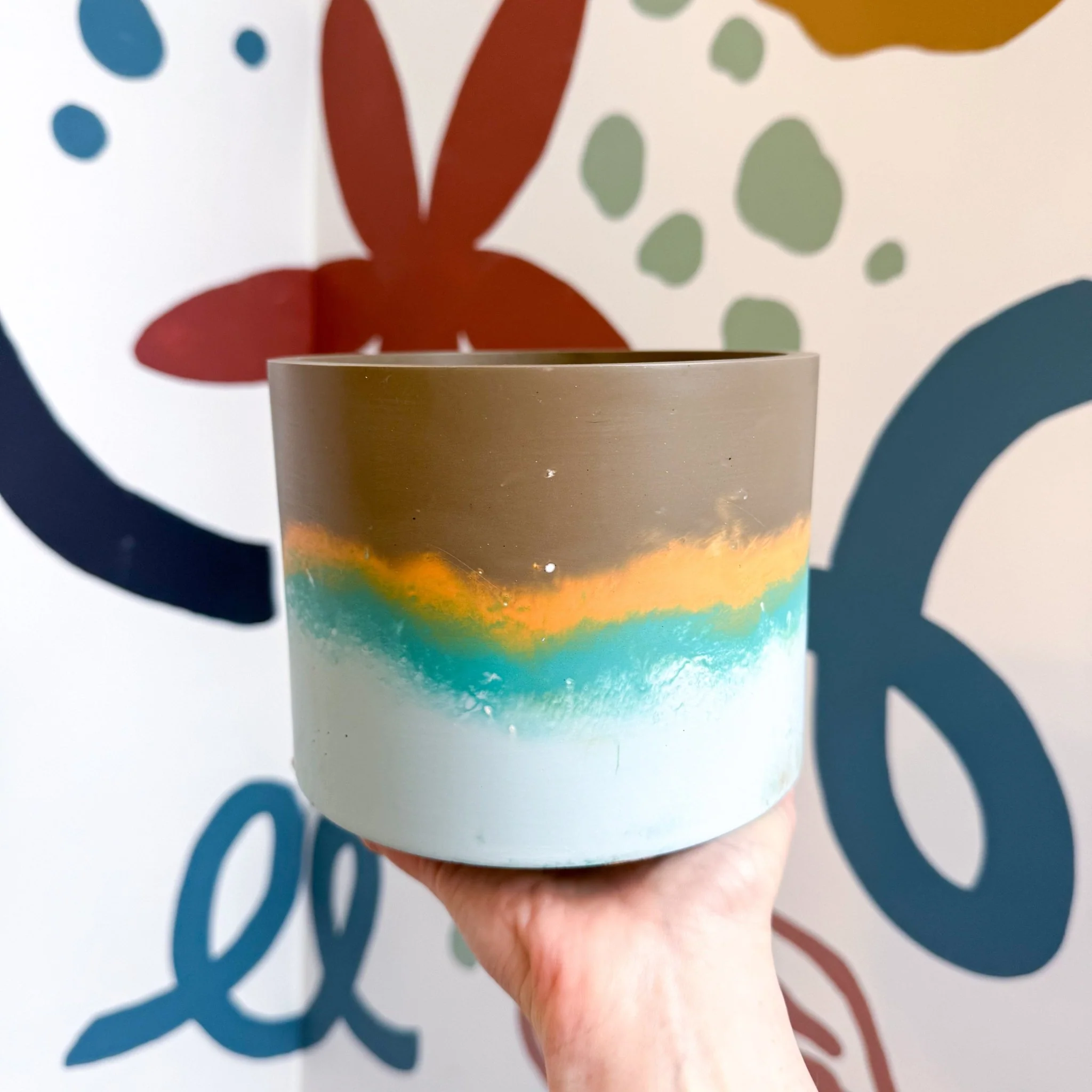 Cocoa Brown Jesmonite Pot [Beneath the Canopy RHS Collab] - Image 6