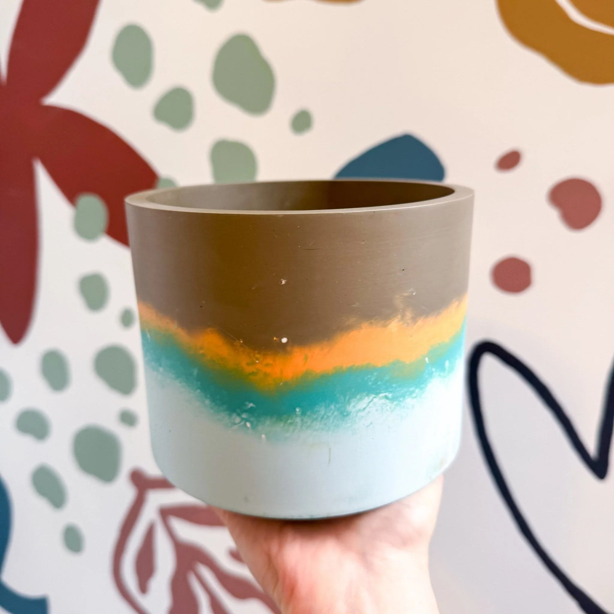 Cocoa Brown Jesmonite Pot [Beneath the Canopy RHS Collab] - Image 7