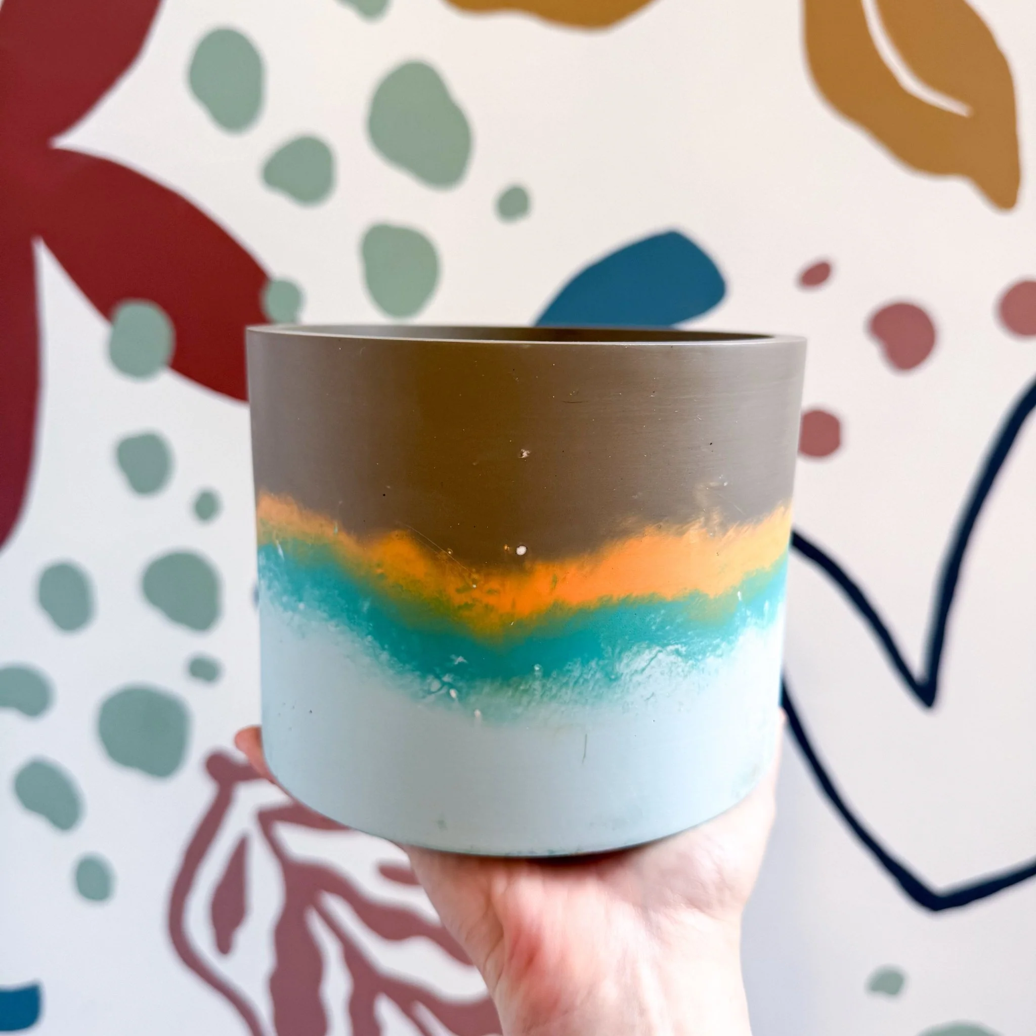 Cocoa Brown Jesmonite Pot [Beneath the Canopy RHS Collab] - Image 8