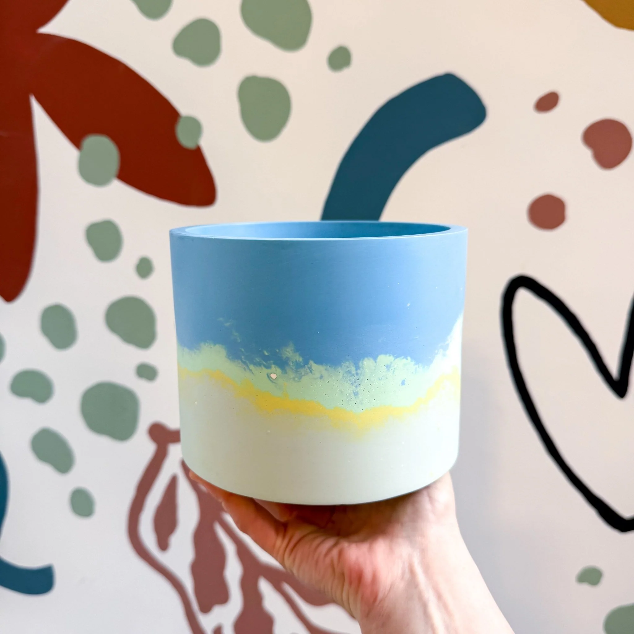 Fresh Water Blue Jesmonite Pot [Beneath the Canopy RHS Collab] - Image 3