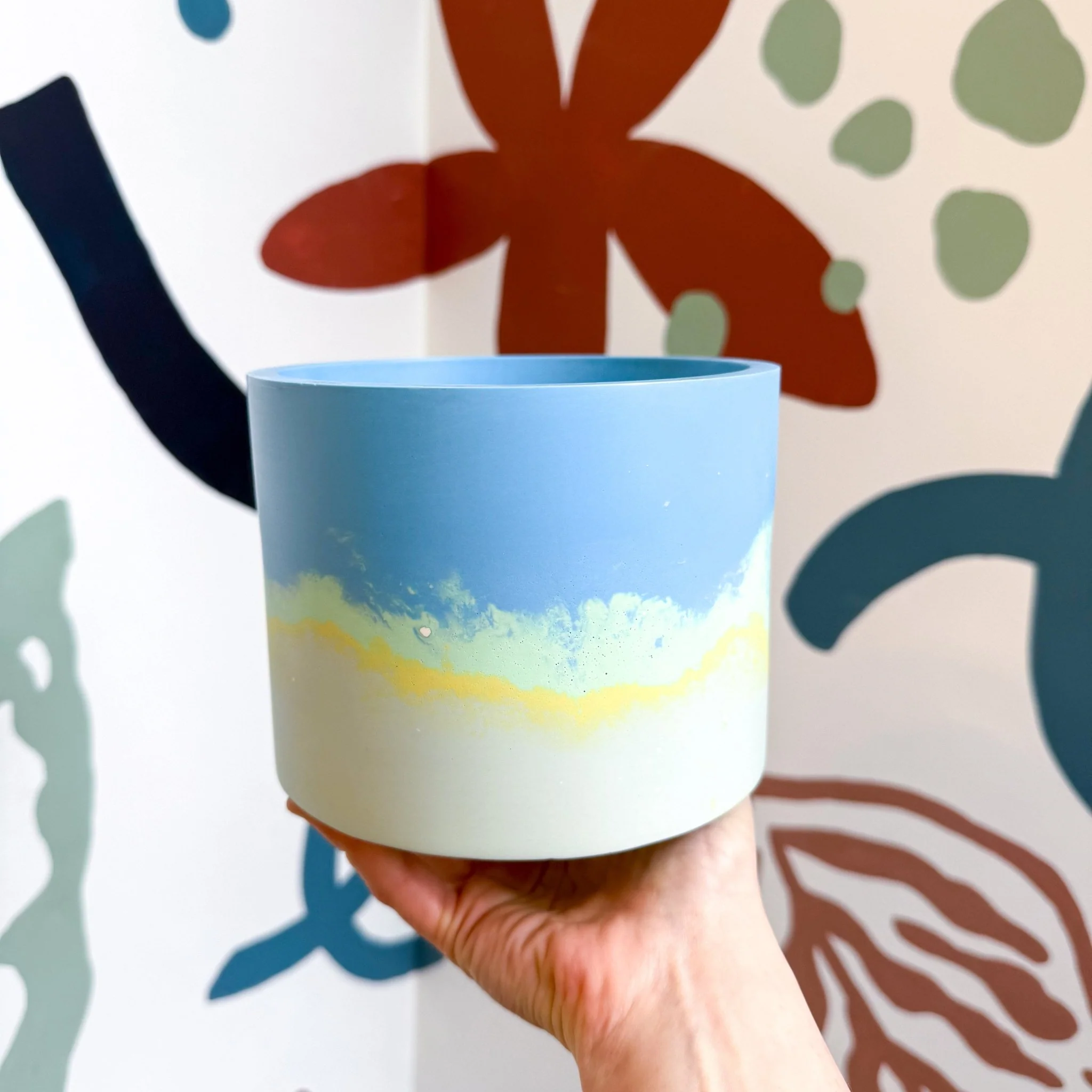 Fresh Water Blue Jesmonite Pot [Beneath the Canopy RHS Collab] - Image 4