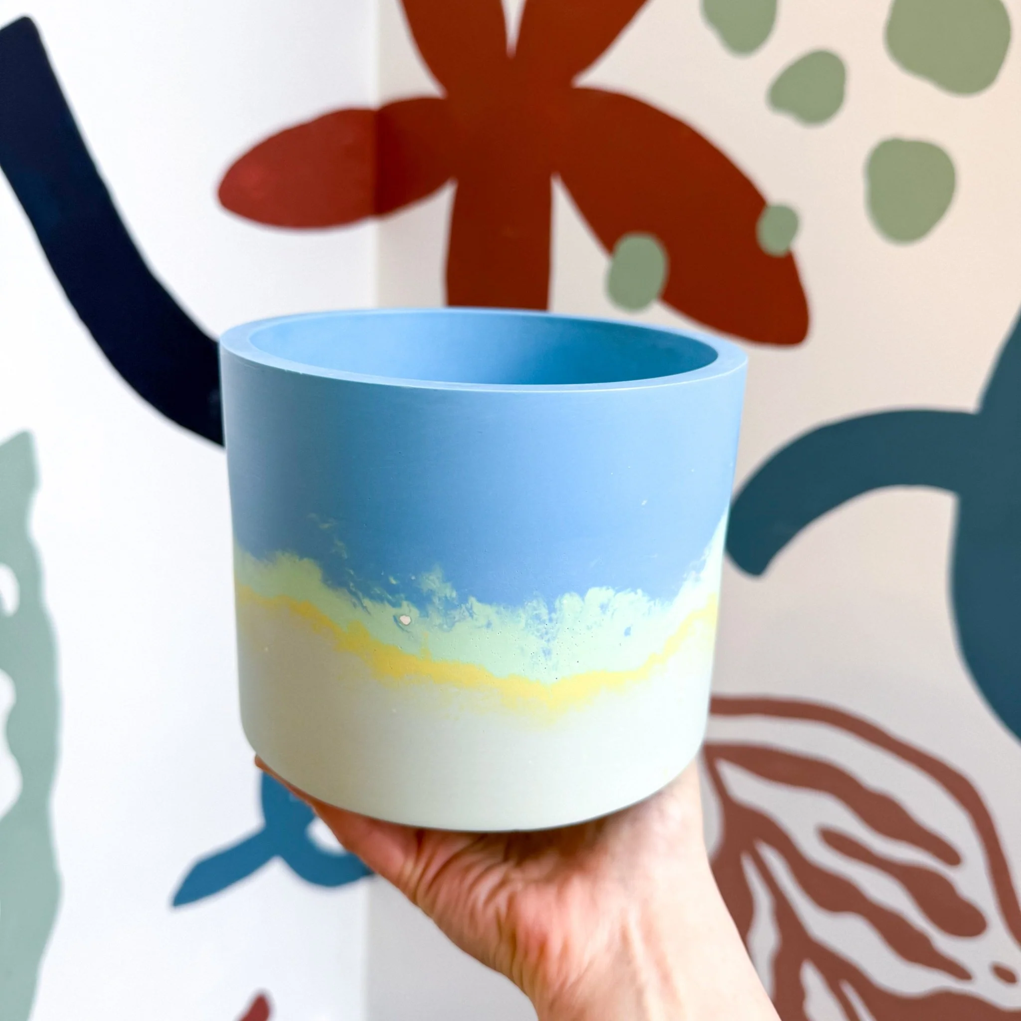 Fresh Water Blue Jesmonite Pot [Beneath the Canopy RHS Collab] - Image 5