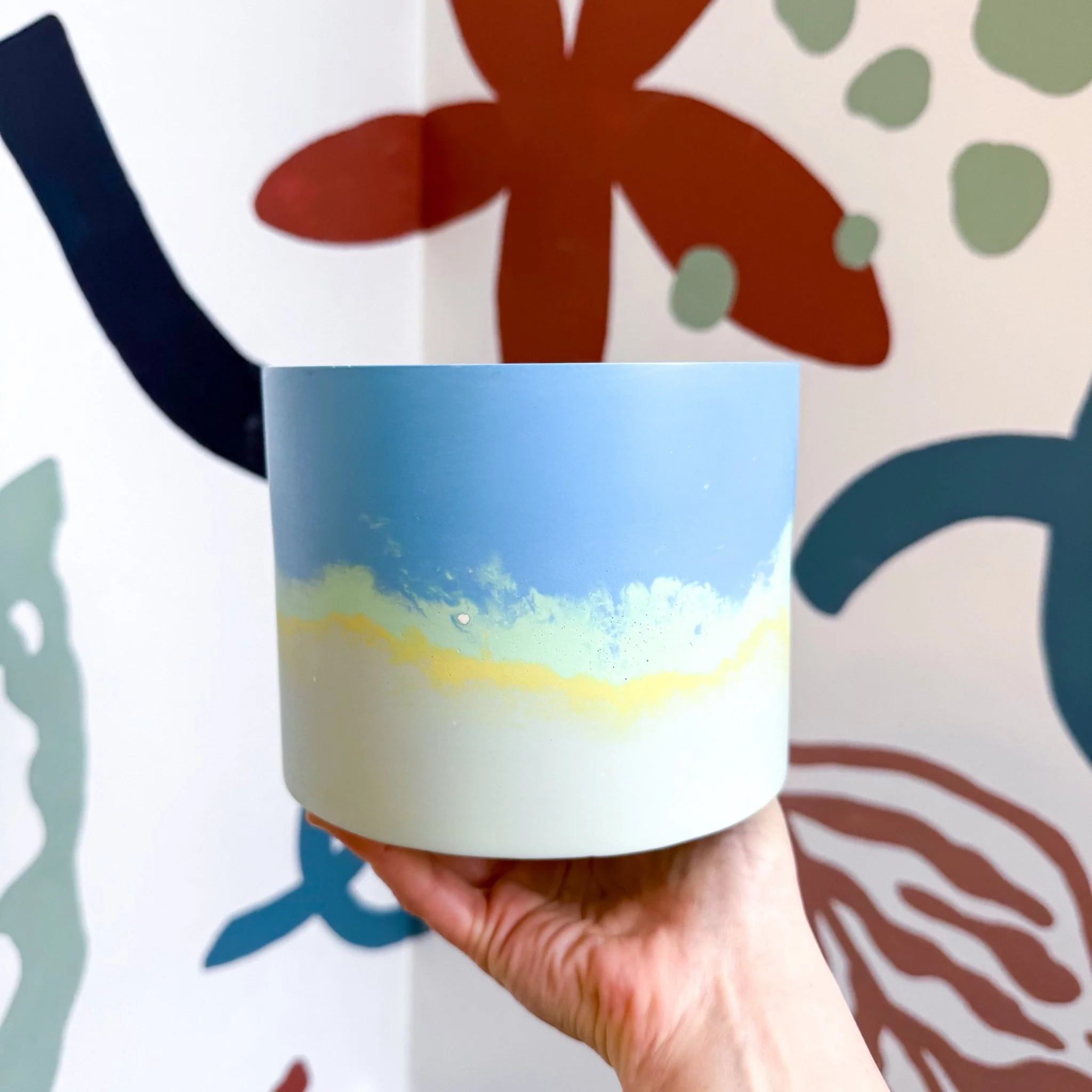 Fresh Water Blue Jesmonite Pot [Beneath the Canopy RHS Collab] - Image 6