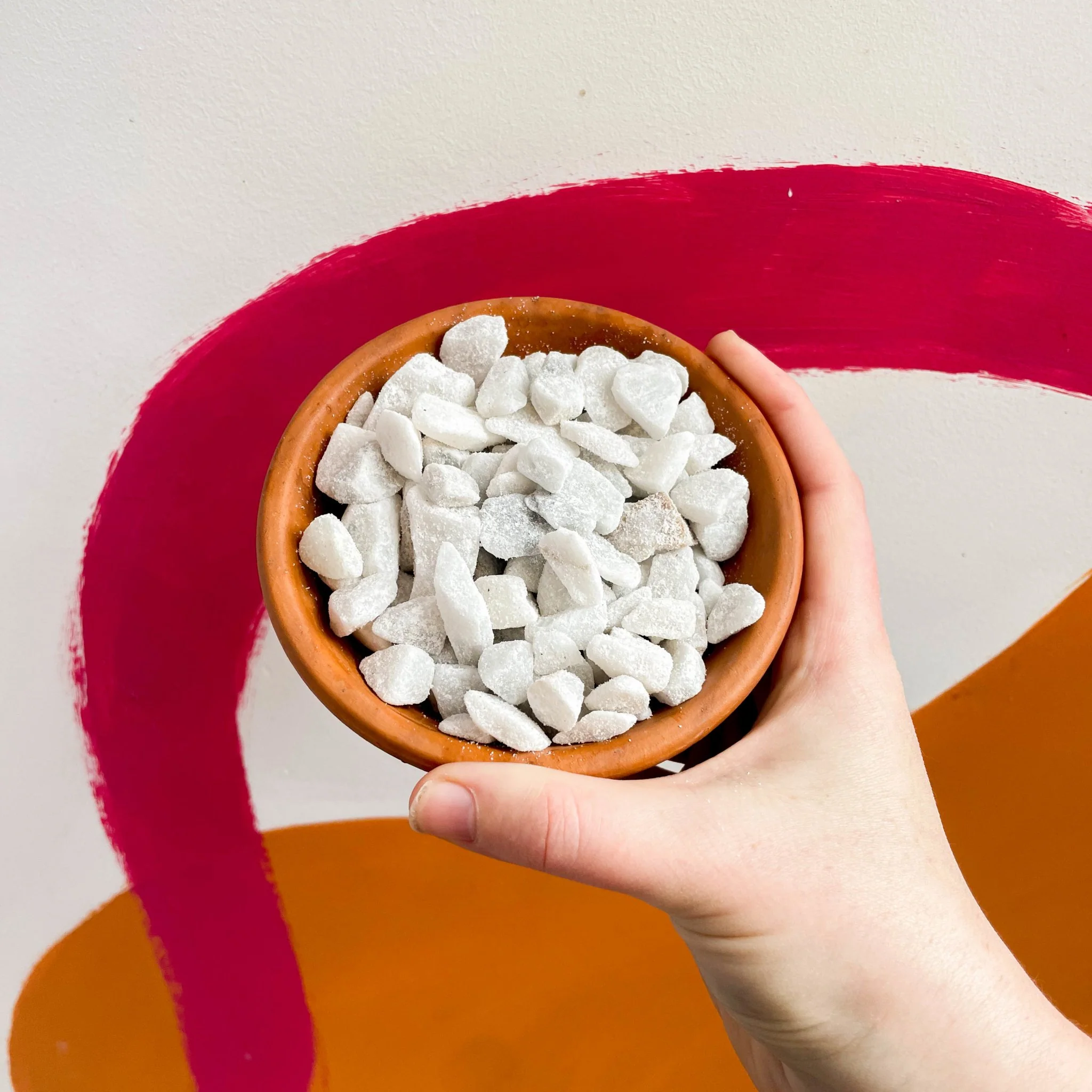 Bianco Carrara White Stones 12-16mm / 200g - Terrarium Supplies