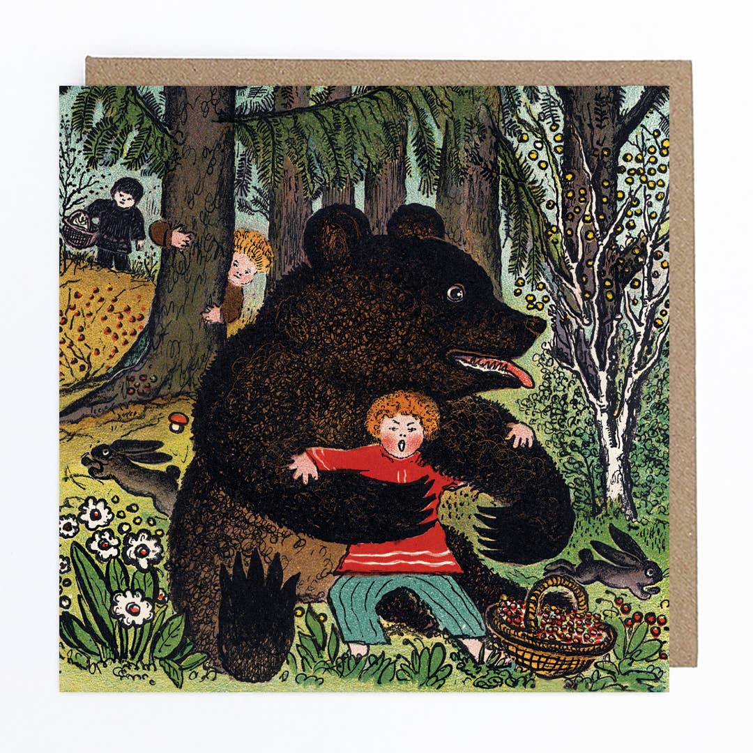 Big Brown Bear Greetings Card