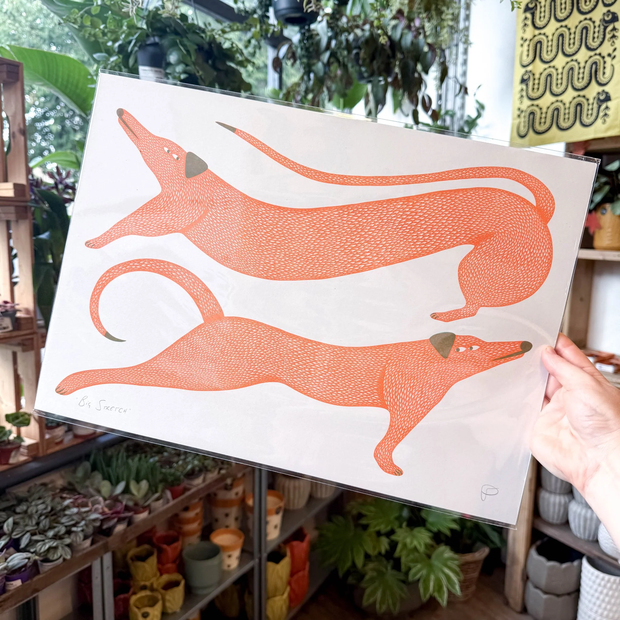 Big Stretch Dogs Riso Art Print - Image 6
