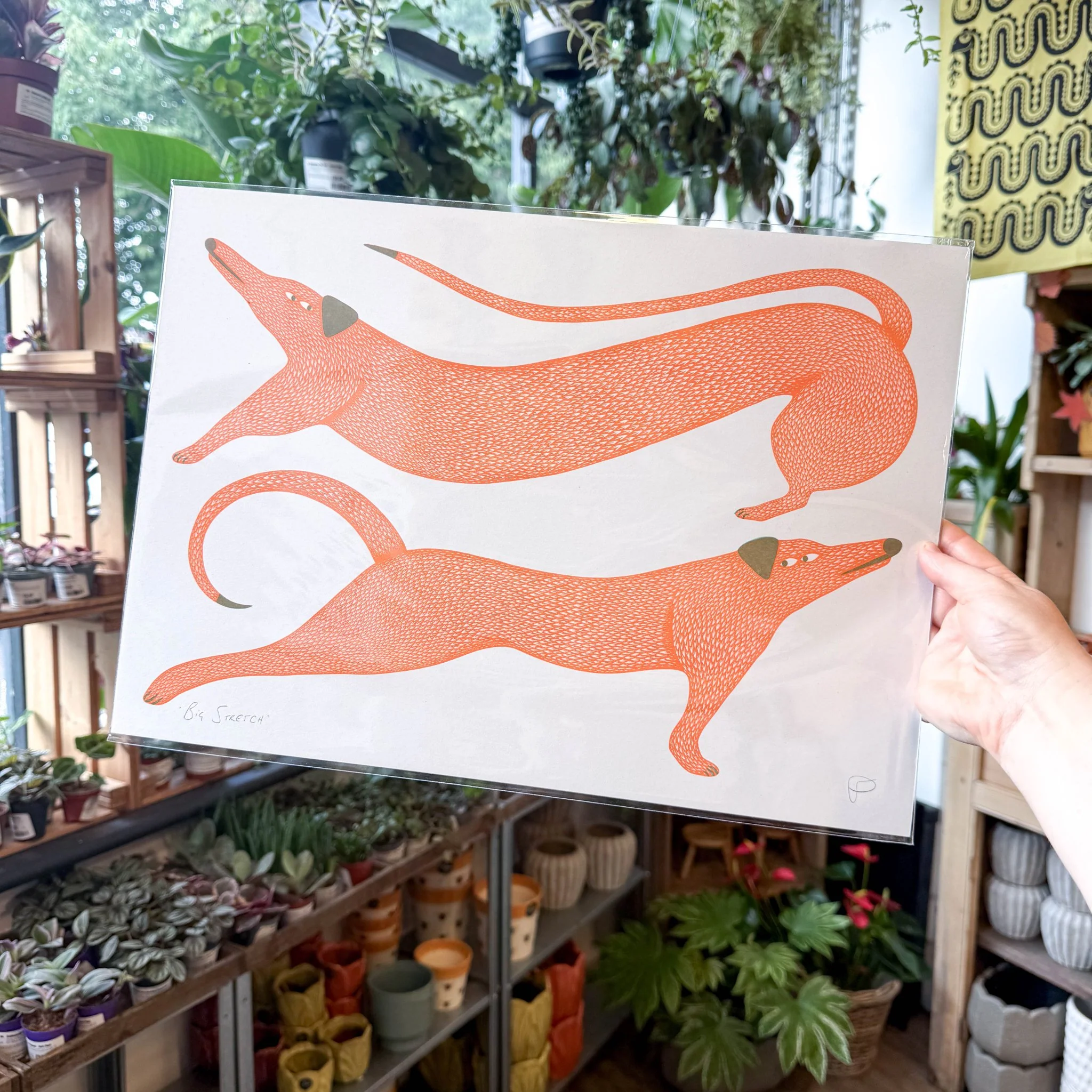 Big Stretch Dogs Riso Art Print - Image 7