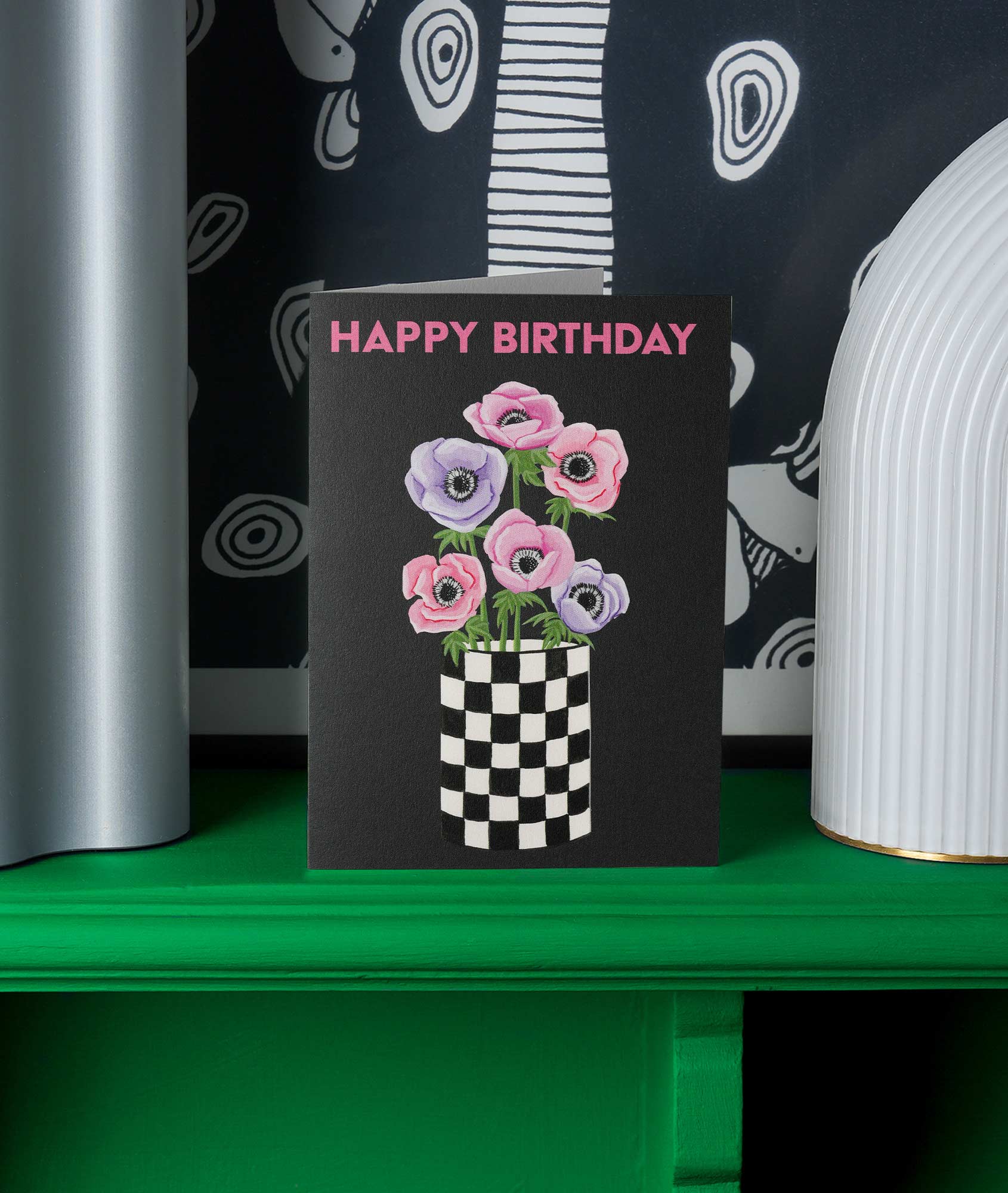 Birthday Anemone Greetings Card - Image 2