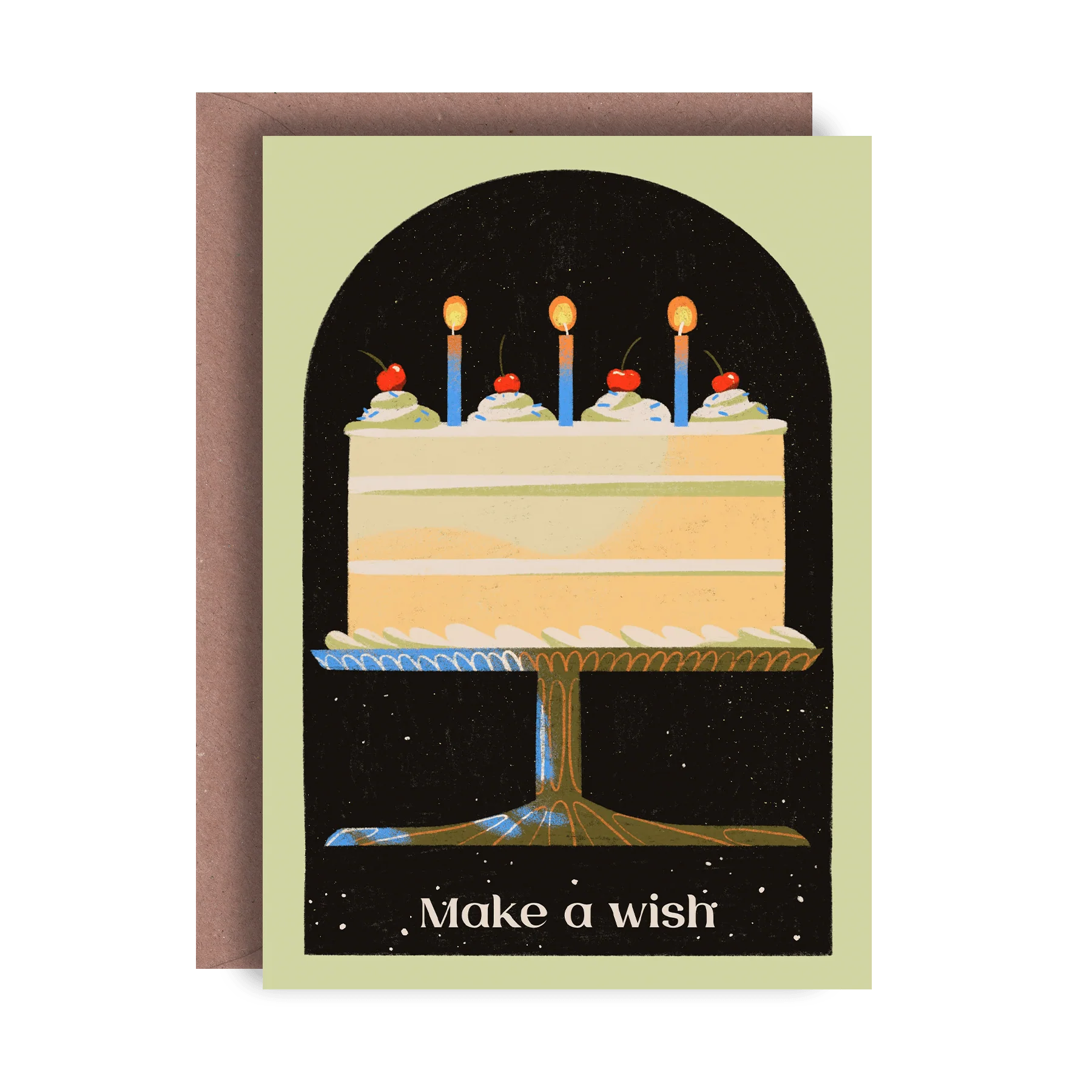Birthday Cake Greetings Card