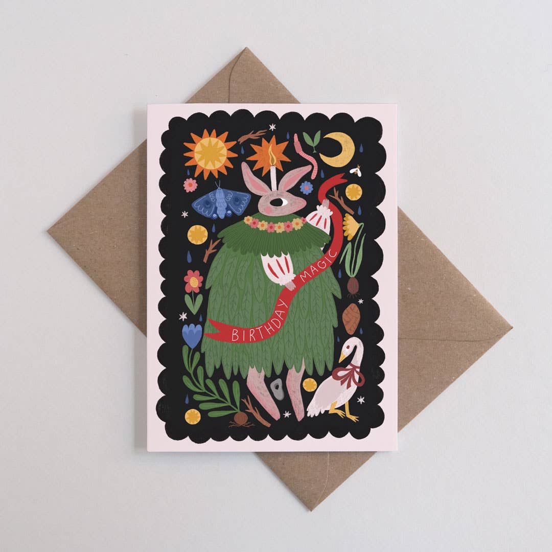 Birthday Magic | Birthday card | Folk, nature