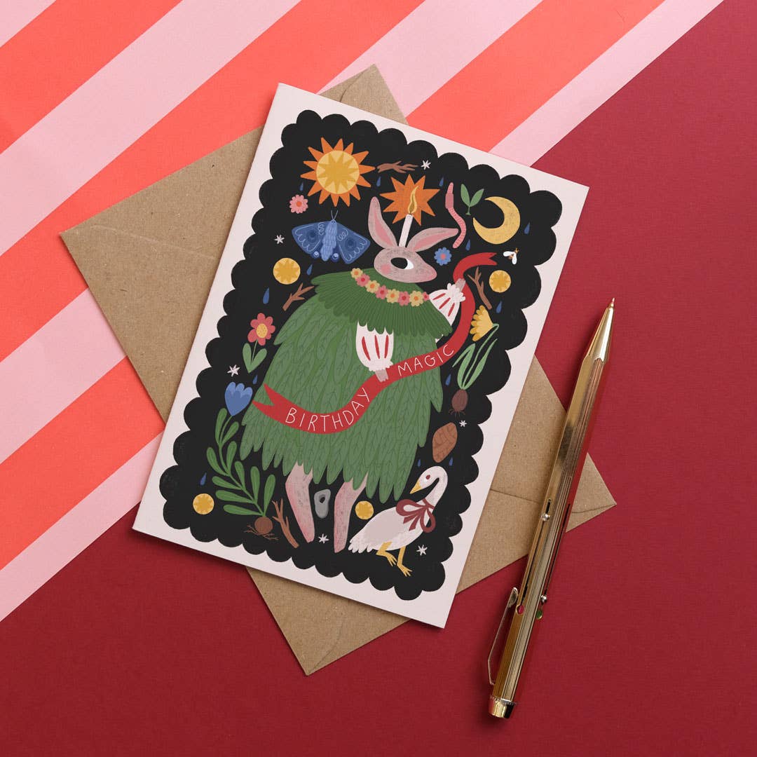 Birthday Magic | Birthday card | Folk, nature - Image 3