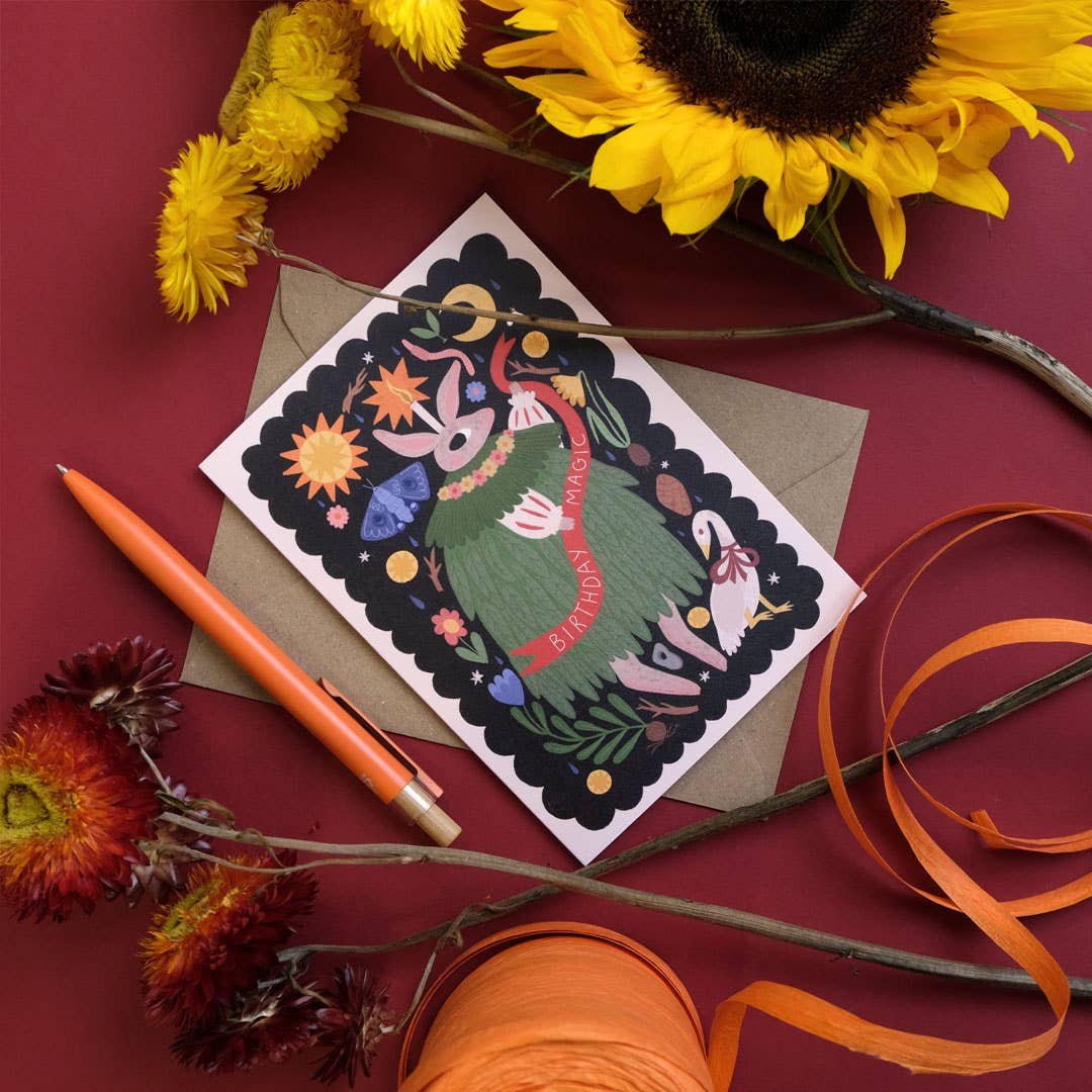 Birthday Magic | Birthday card | Folk, nature - Image 4