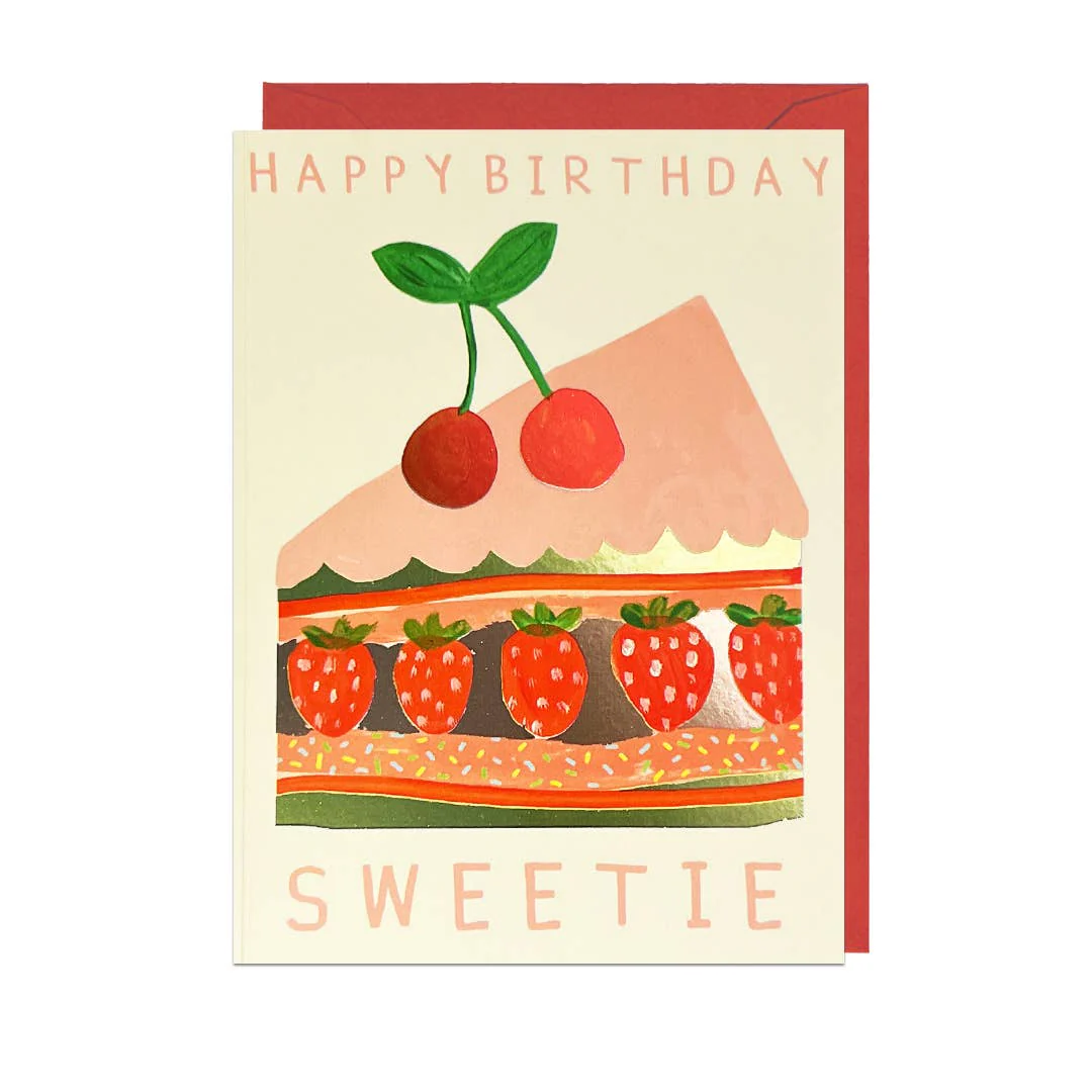 BIRTHDAY SWEETIE - FOIL, RED ENVELOPE Greetings Card