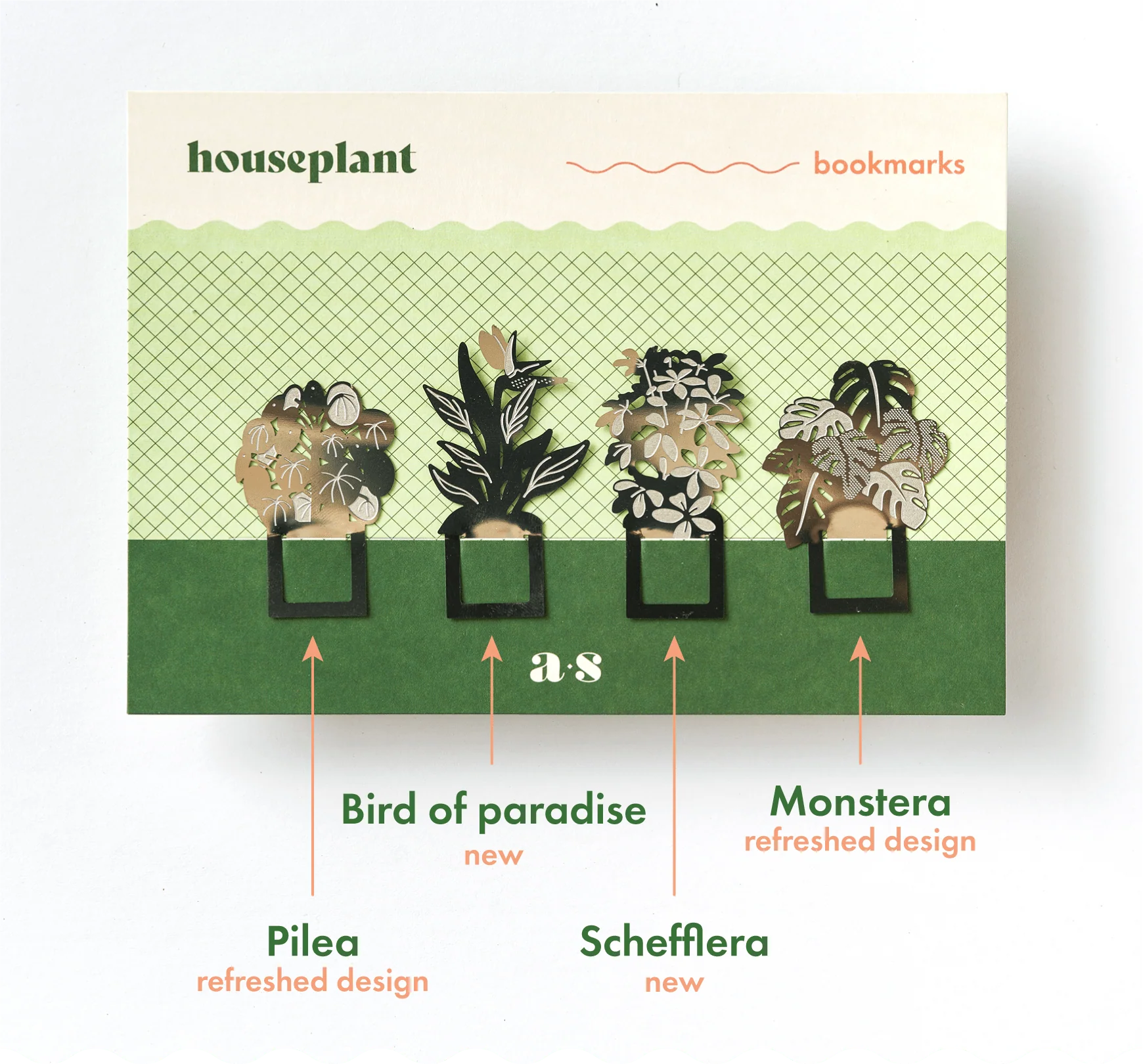 Houseplant Bookmarks – Set of 4 Metal Page Markers (2025 Edition) - Image 5