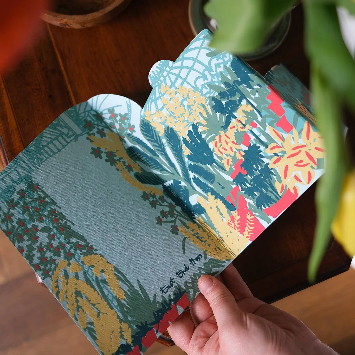 Botanic Garden Hand Screen Printed Greeting Card