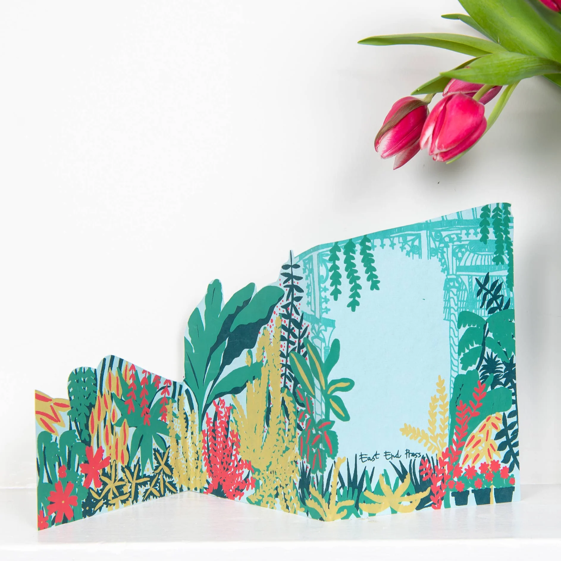 Botanic Garden Hand Screen Printed Greeting Card - Image 2