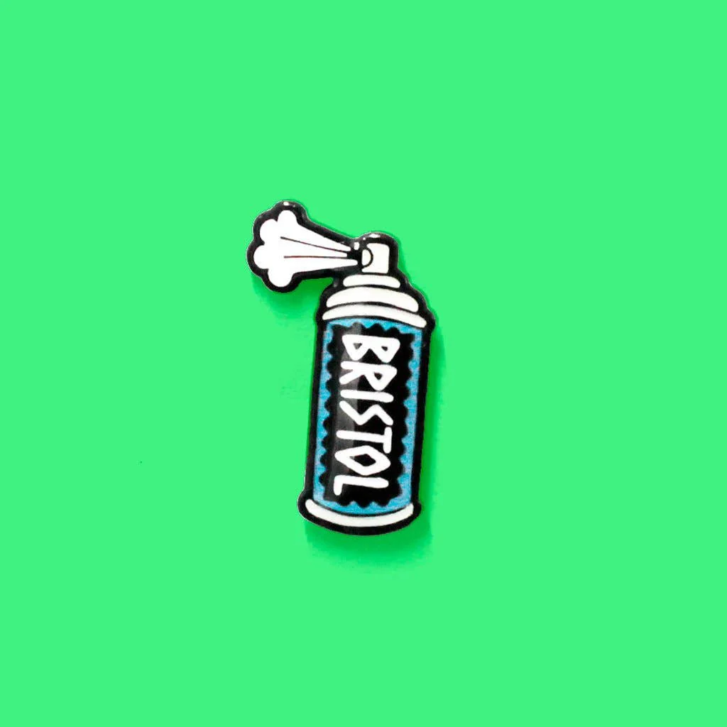 Bristol Street Art Spray Can Enamel Pin - Image 4