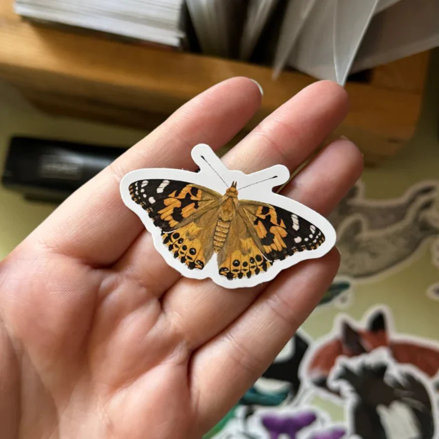British Butterfly Vinyl Sticker Set – Purple Emperor, Painted Lady, Small Blue & More - Image 3