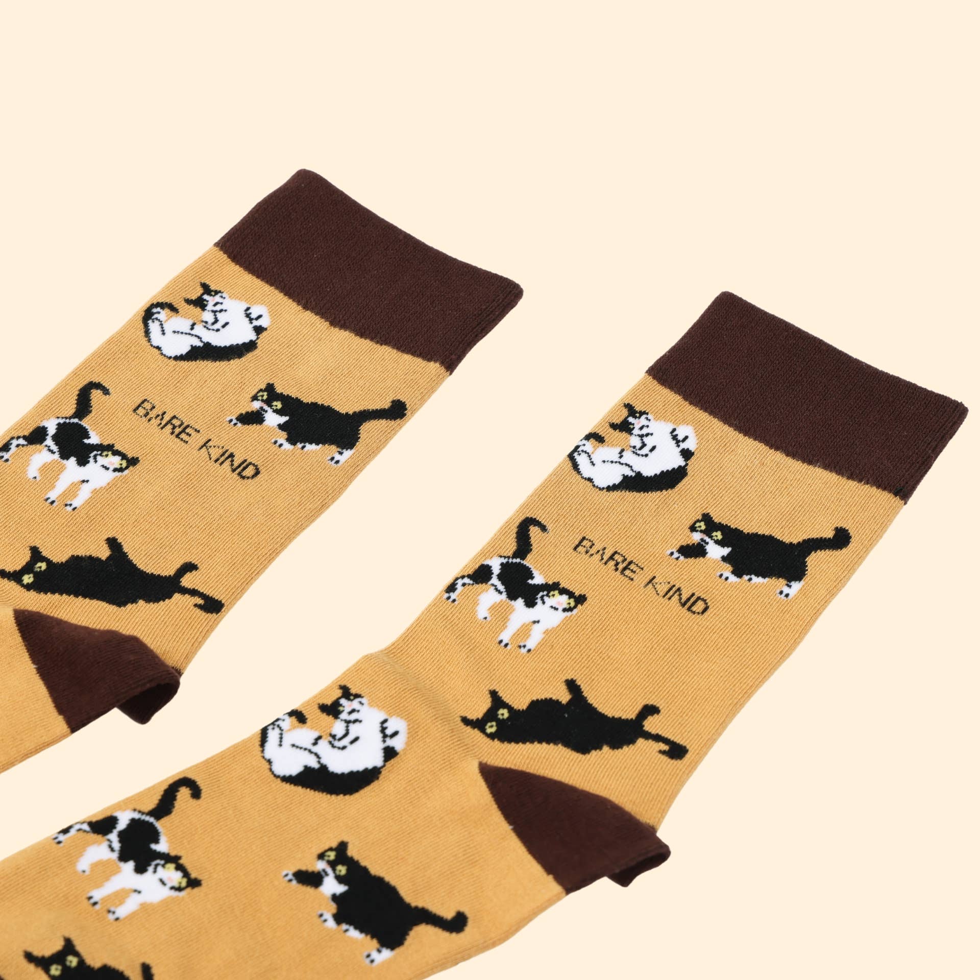Brown Cats Bamboo Socks - Image 3