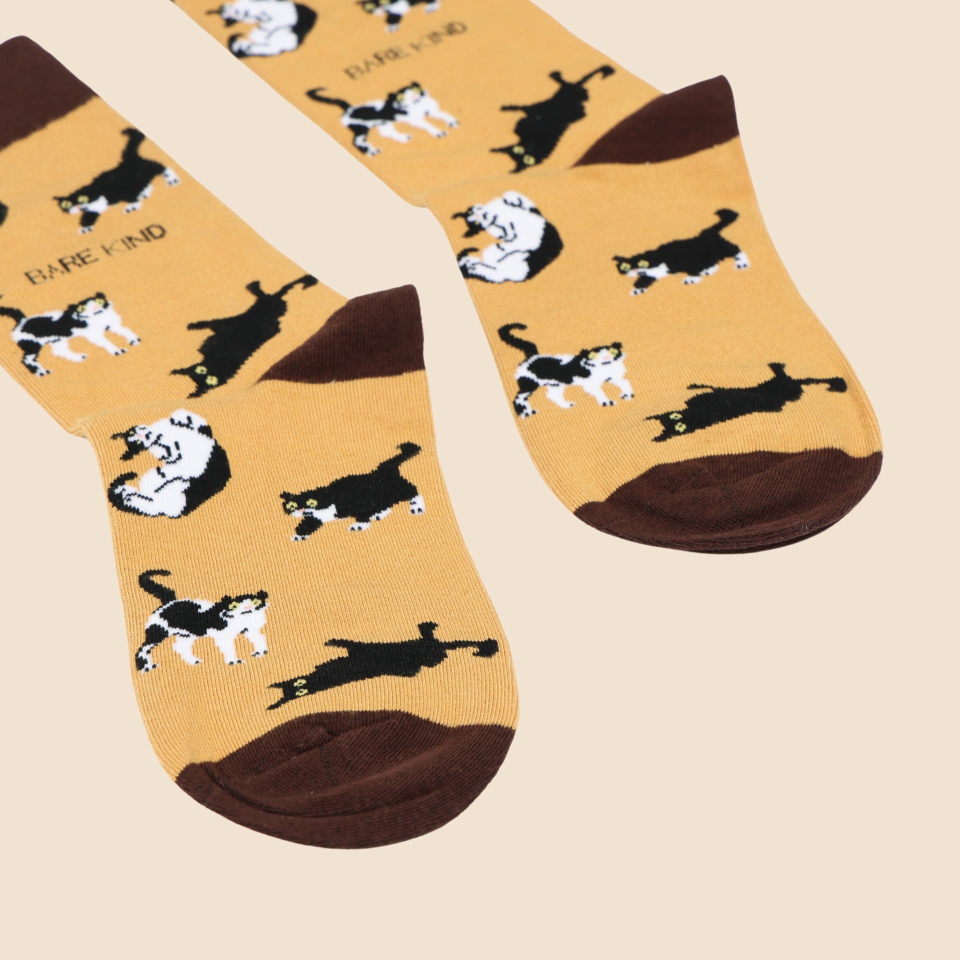 Brown Cats Bamboo Socks - Image 4