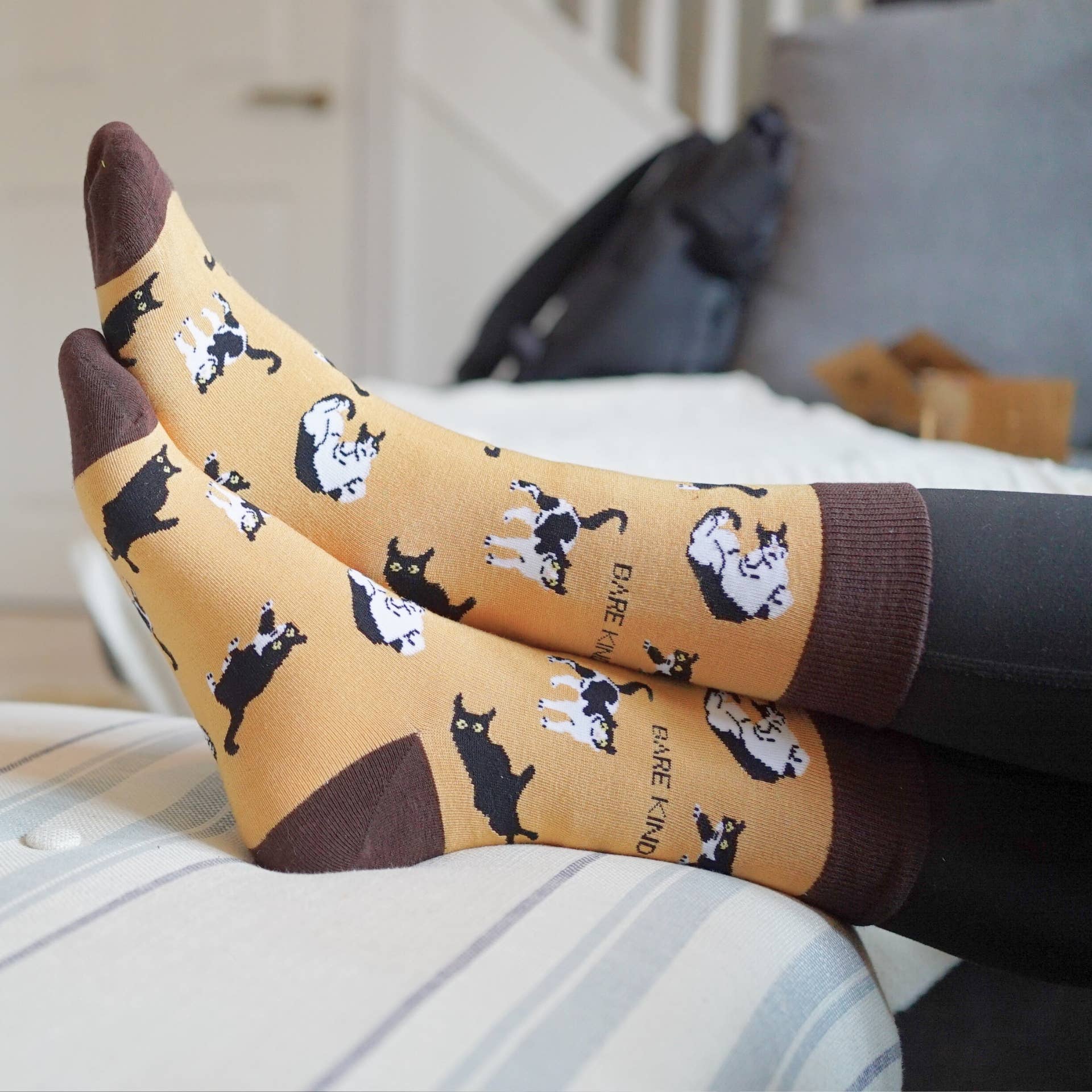 Brown Cats Bamboo Socks - Image 8