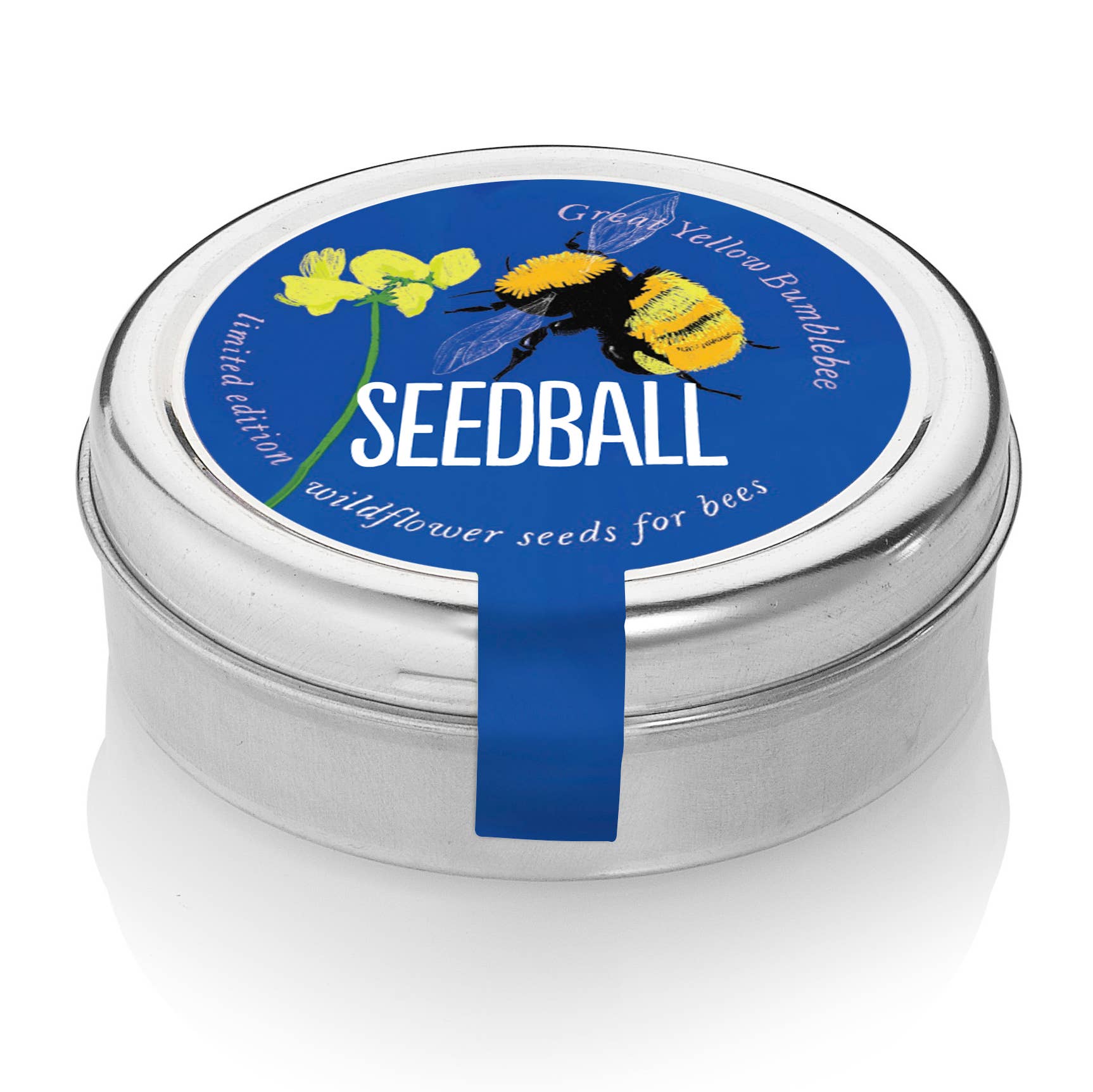 Great Yellow Bumblebee Wildflower Tin